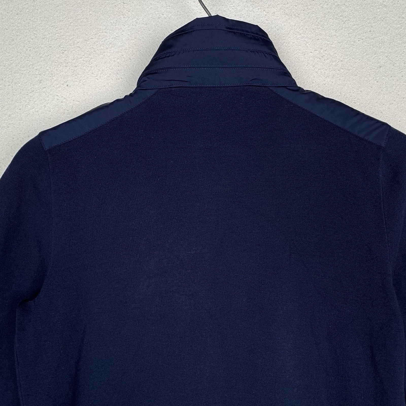 Ralph Lauren Golf Women’s Double Knit Blue Bomber Double Zip Stowaway Hood Small