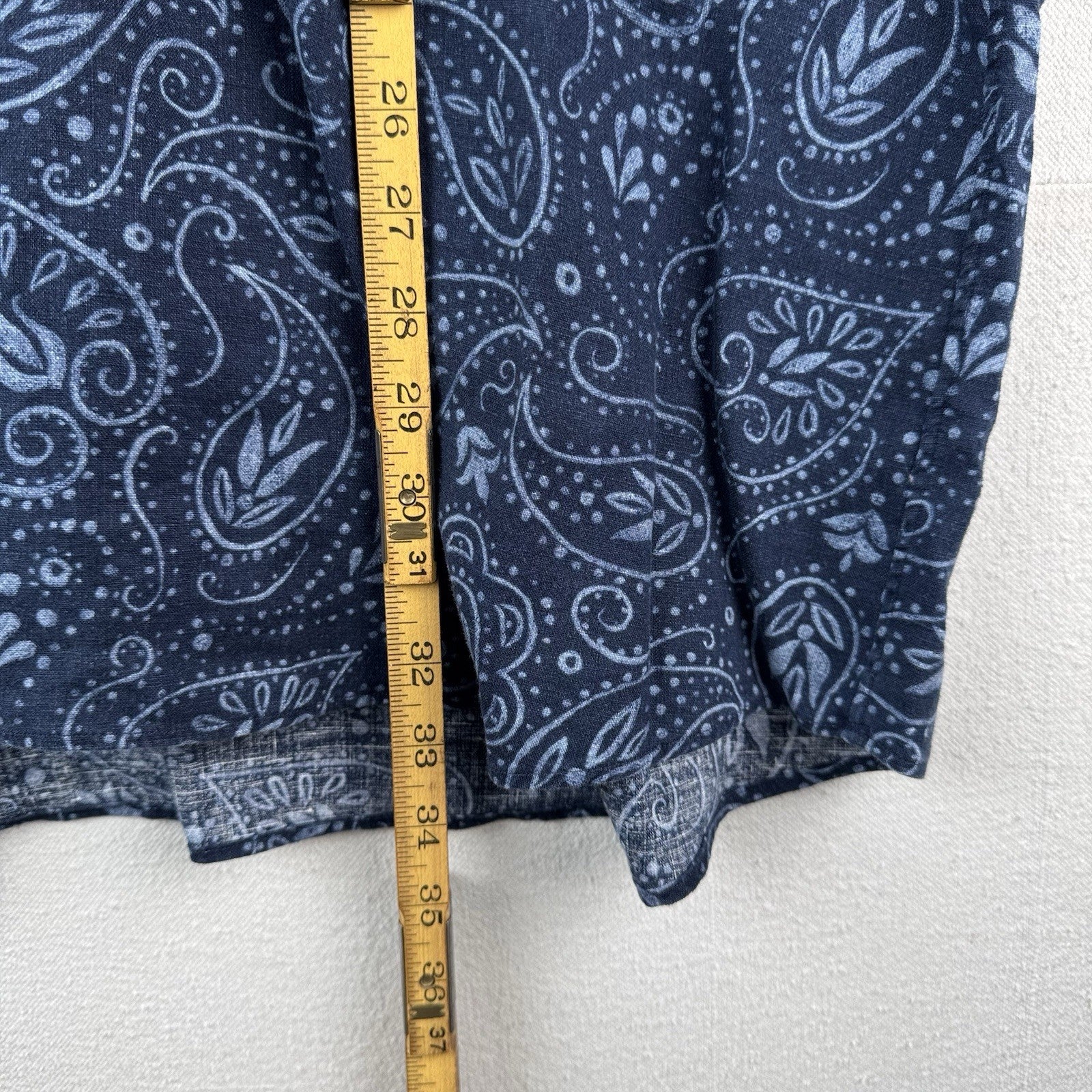 Vtg Polo By Ralph Lauren Mens XL Cambridge Paisley Hawaiian Shirt 100% Linen