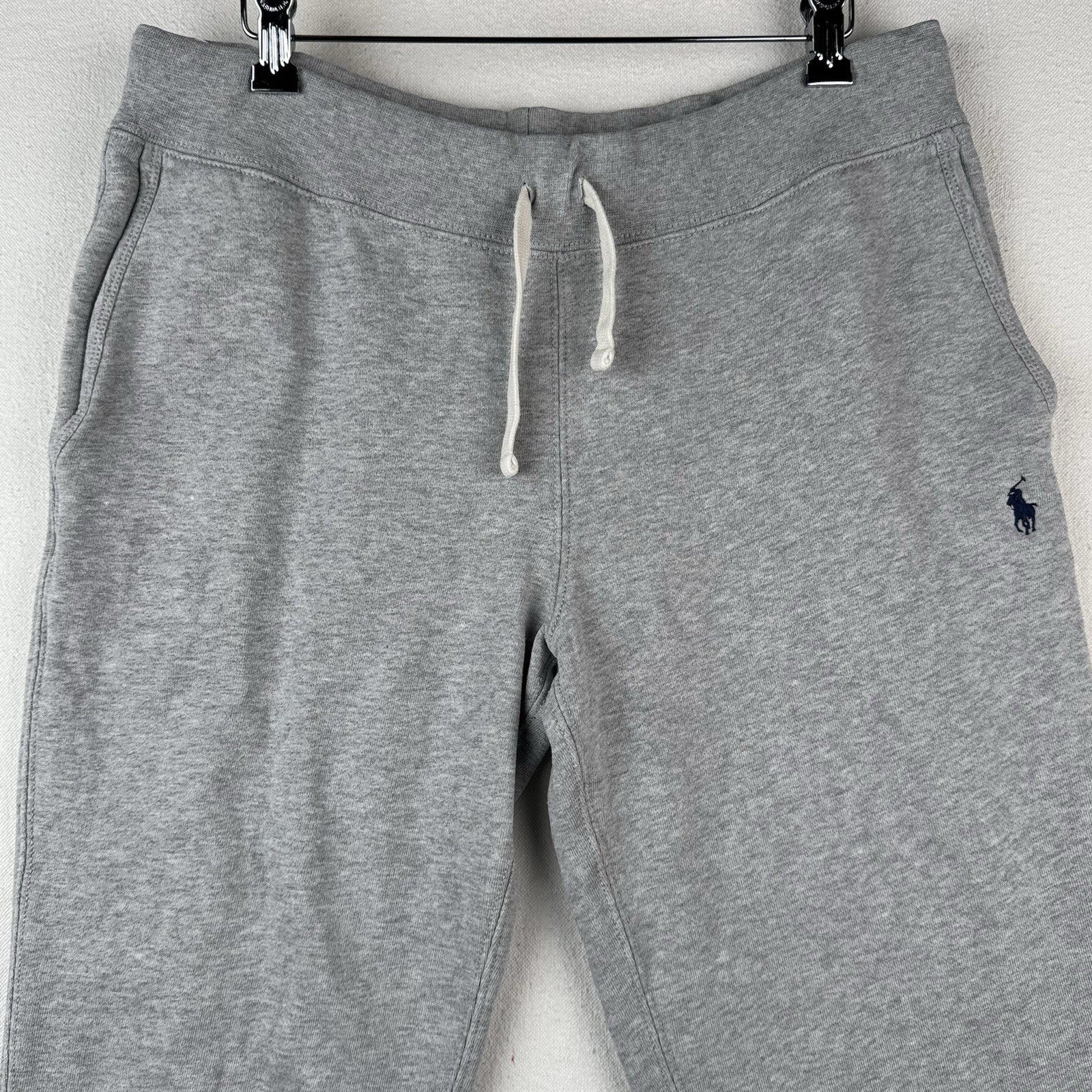Polo Ralph Lauren Men’s Small Grey Sweatpants Drawstring Ankle Cotton Fleece