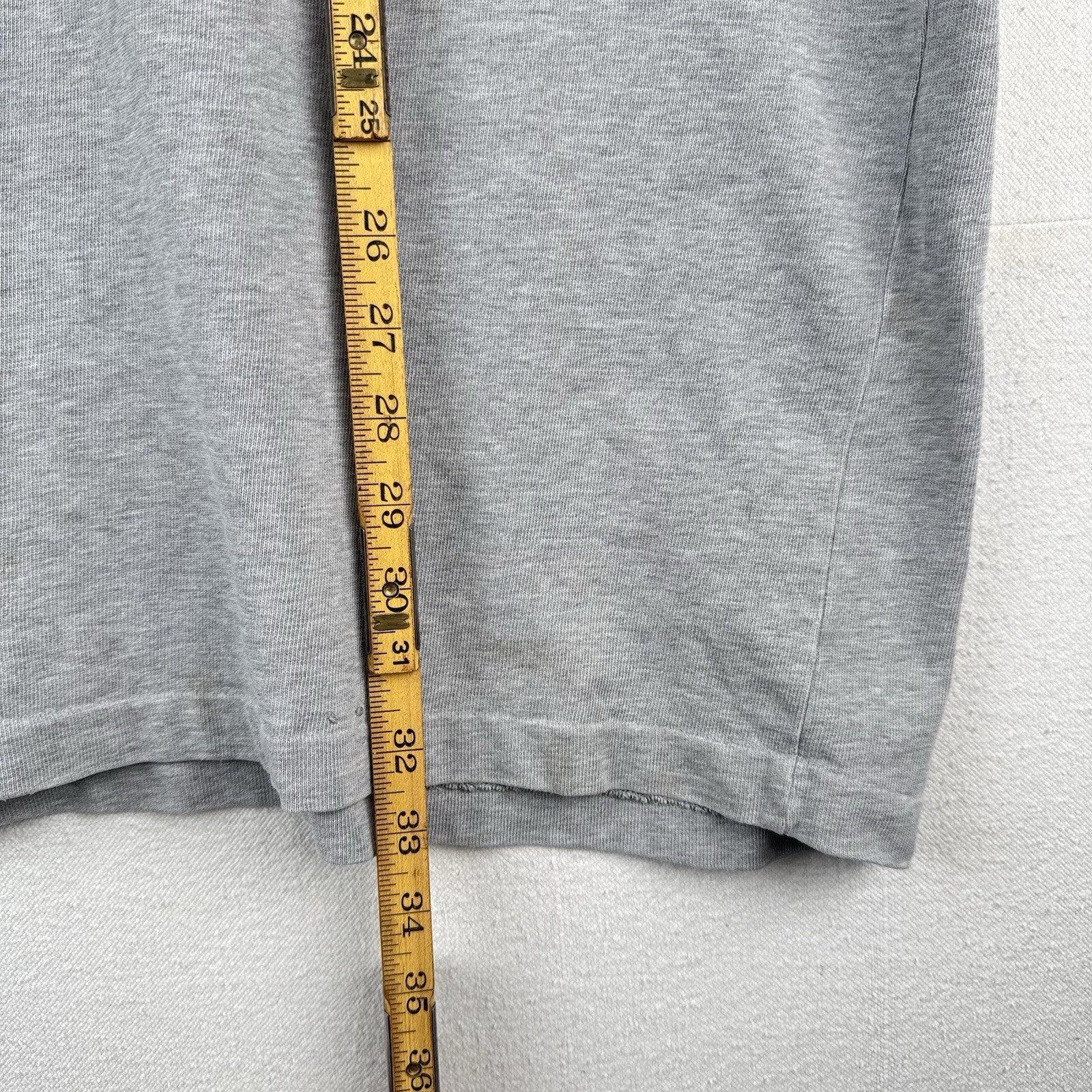 90’s Vtg Polo Ralph Lauren Hockey Gray Jersey Sweatshirt Mens 2XL *Distressed