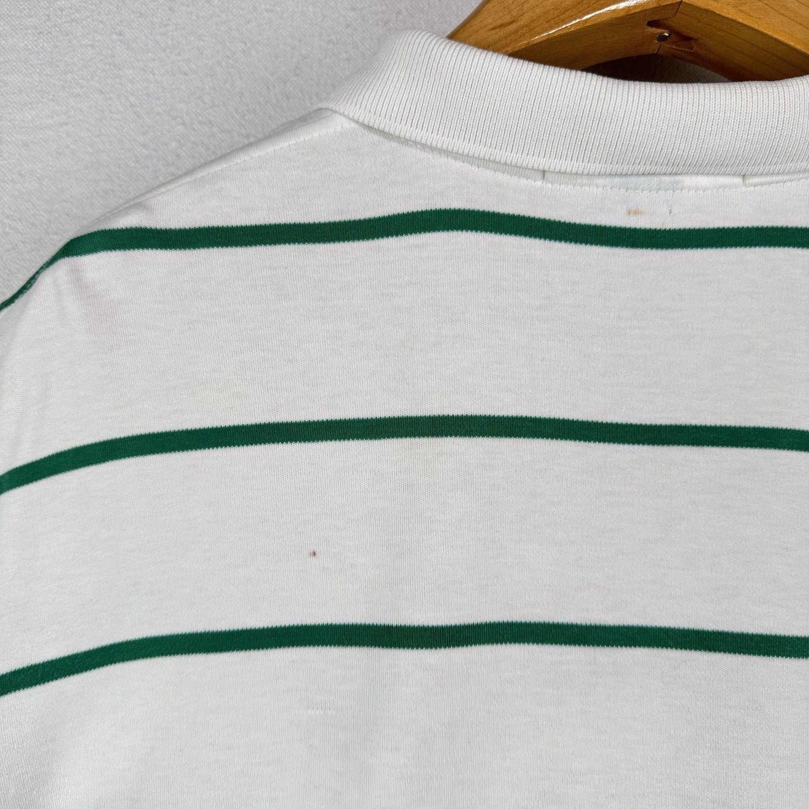 Vintage Polo Ralph Lauren Men’s Large Masters Golf Green White Stripe Shirt