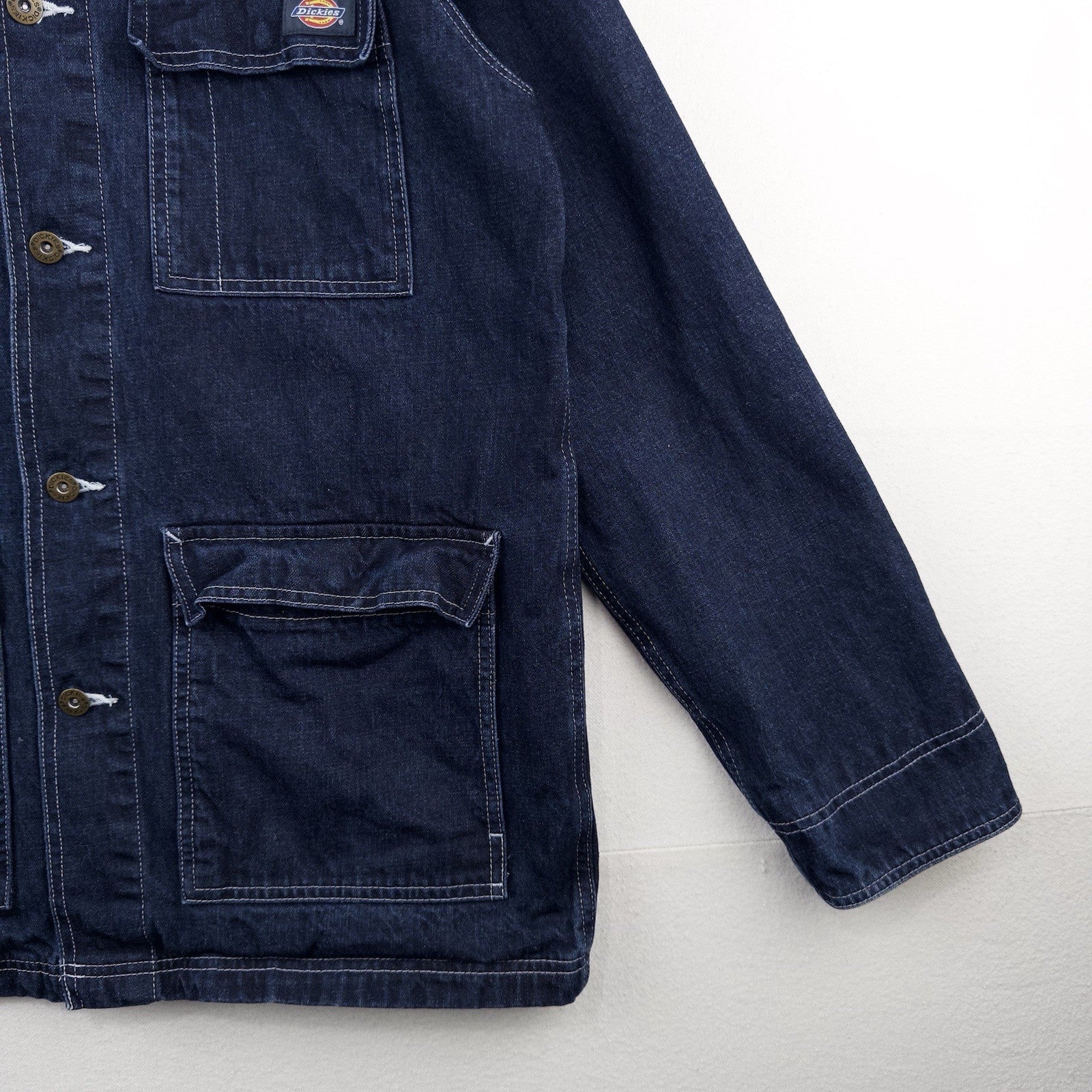Dickies Morristown Indigo Blue Denim Chore Coat Jacket Men’s Medium