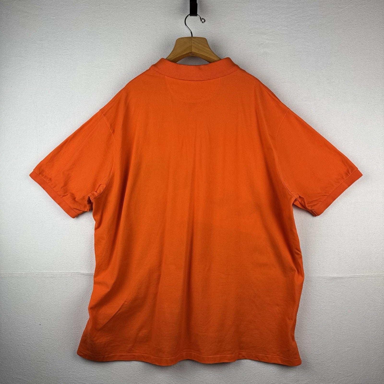 Polo Ralph Lauren Polo Speedboat  Men 4XB Orange Mesh Graphic Polo Shirt
