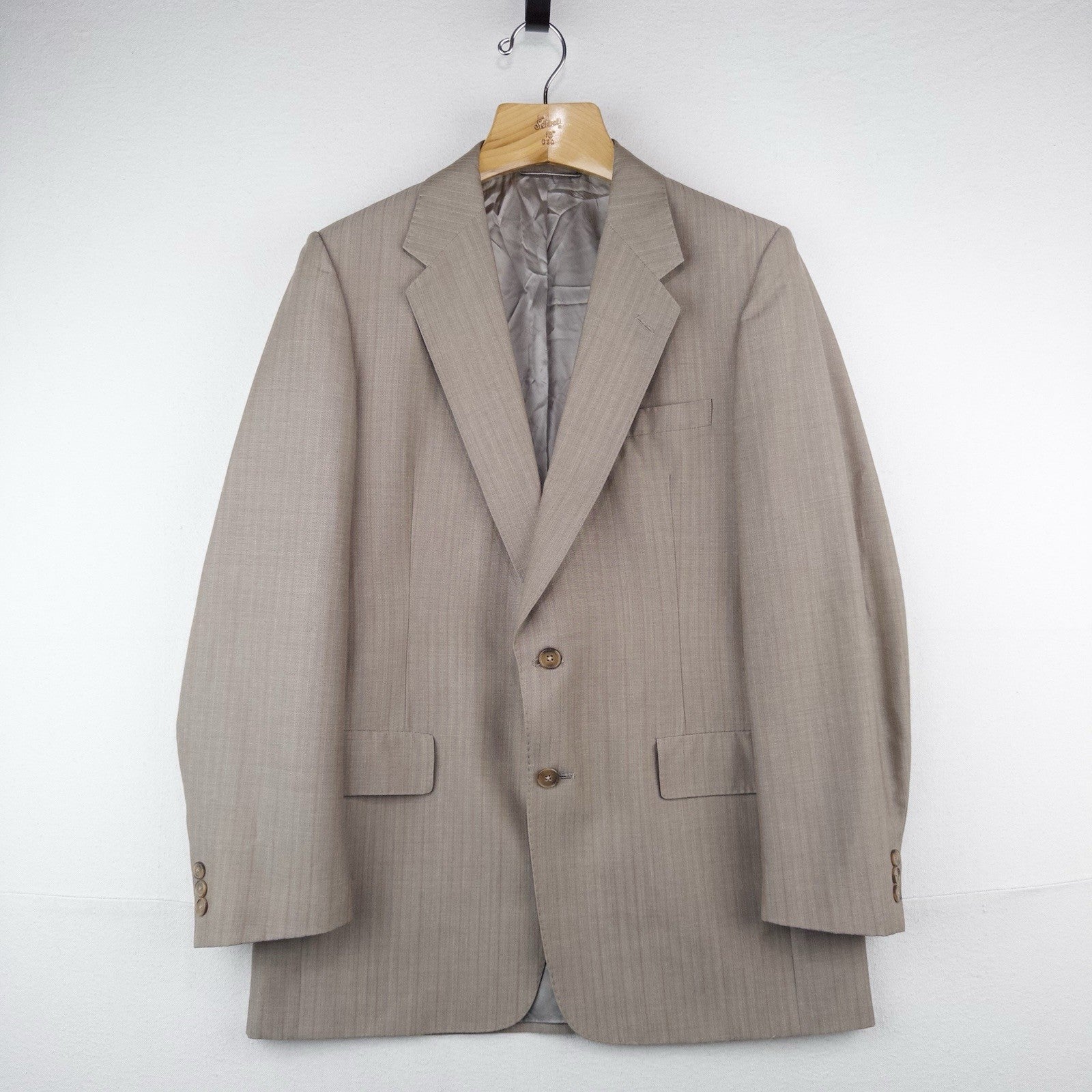 80’s Vtg Christian Dior Gray Tan Sport Coat Blazer 2 Button 38/40R Made USA