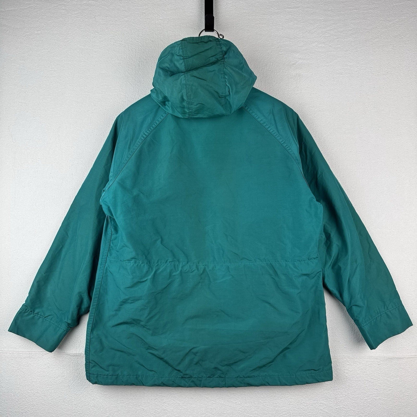 Vtg Woolrich Womens Large Wool Blend Blanket Lined Jacket Barn Chore Coat Green