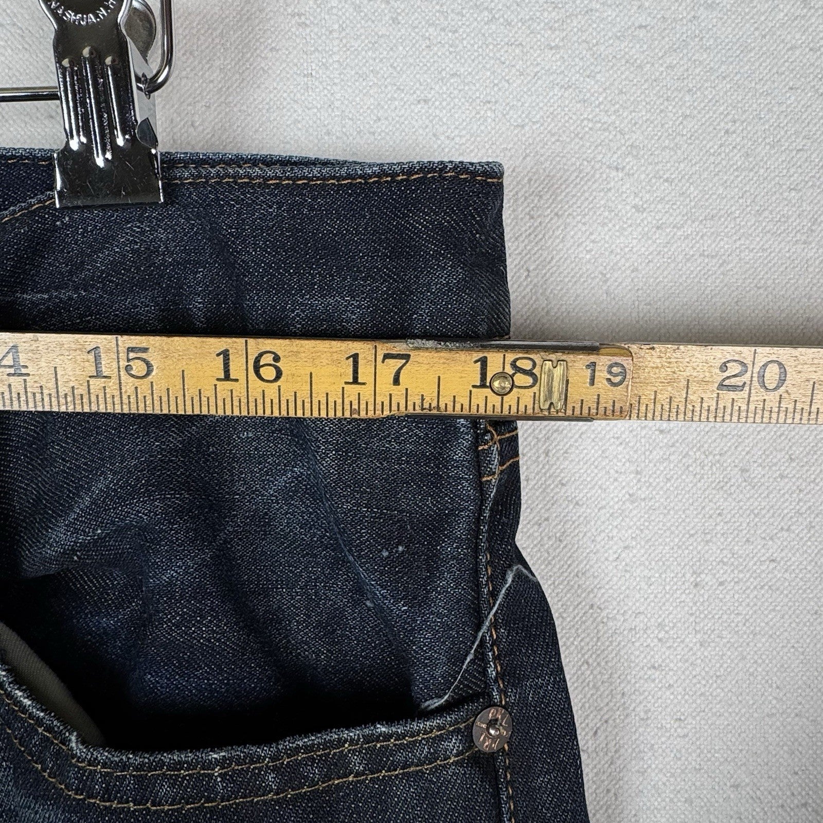 Polo Ralph Lauren 018 Jeans Mens 36x30 Slim Straight Dark Rinse Denim