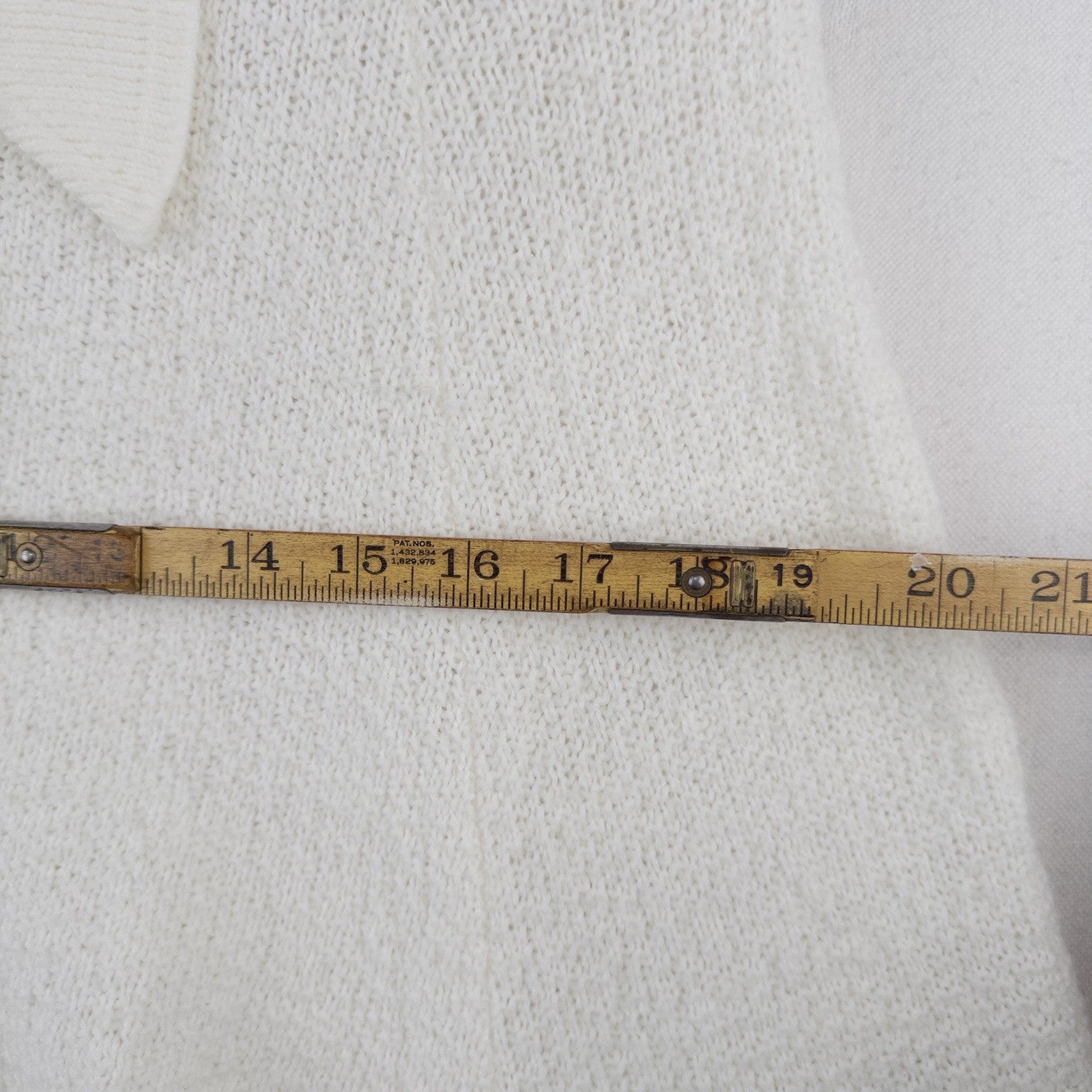 60’s Vtg Rosanna "Wintuk" Cream Knit Fringe Button Front Cape Sweater One Size