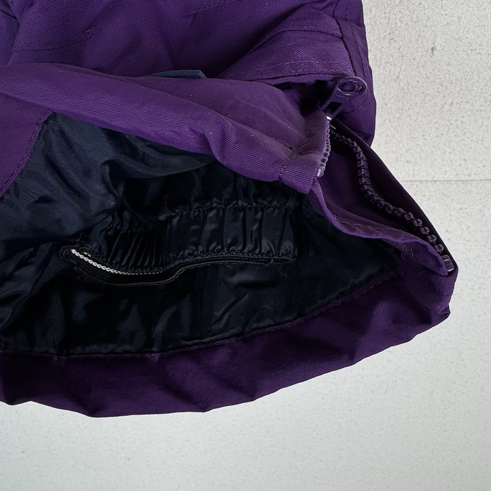 Lands End Squall Toddler 2T Insulated Snow Bib Purple Grow With Me Extendable