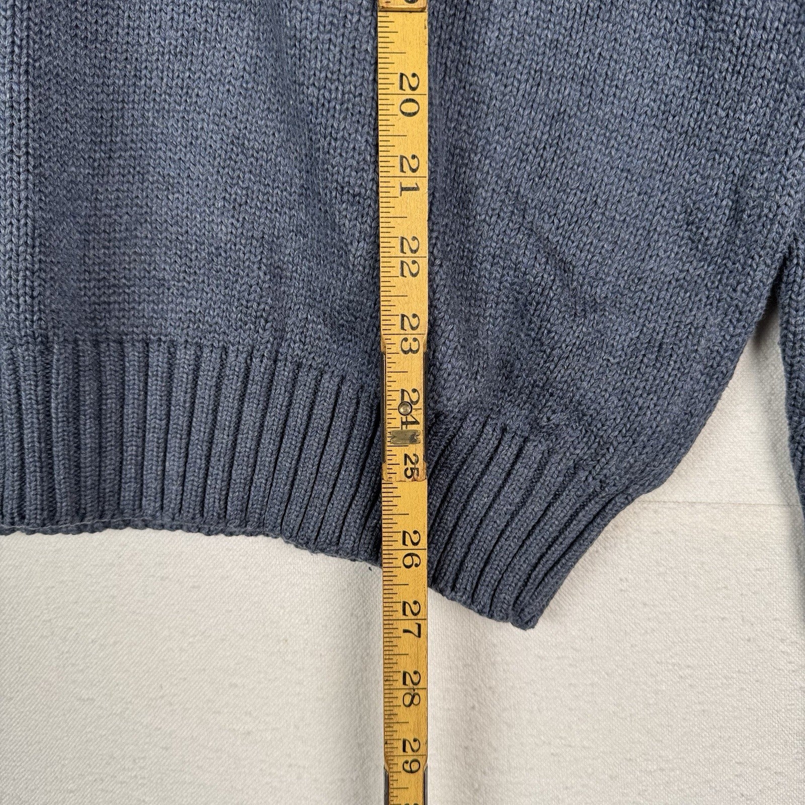 90’s Vintage Polo Ralph Lauren Sweater Men’s XL Light Blue Knit Pullover