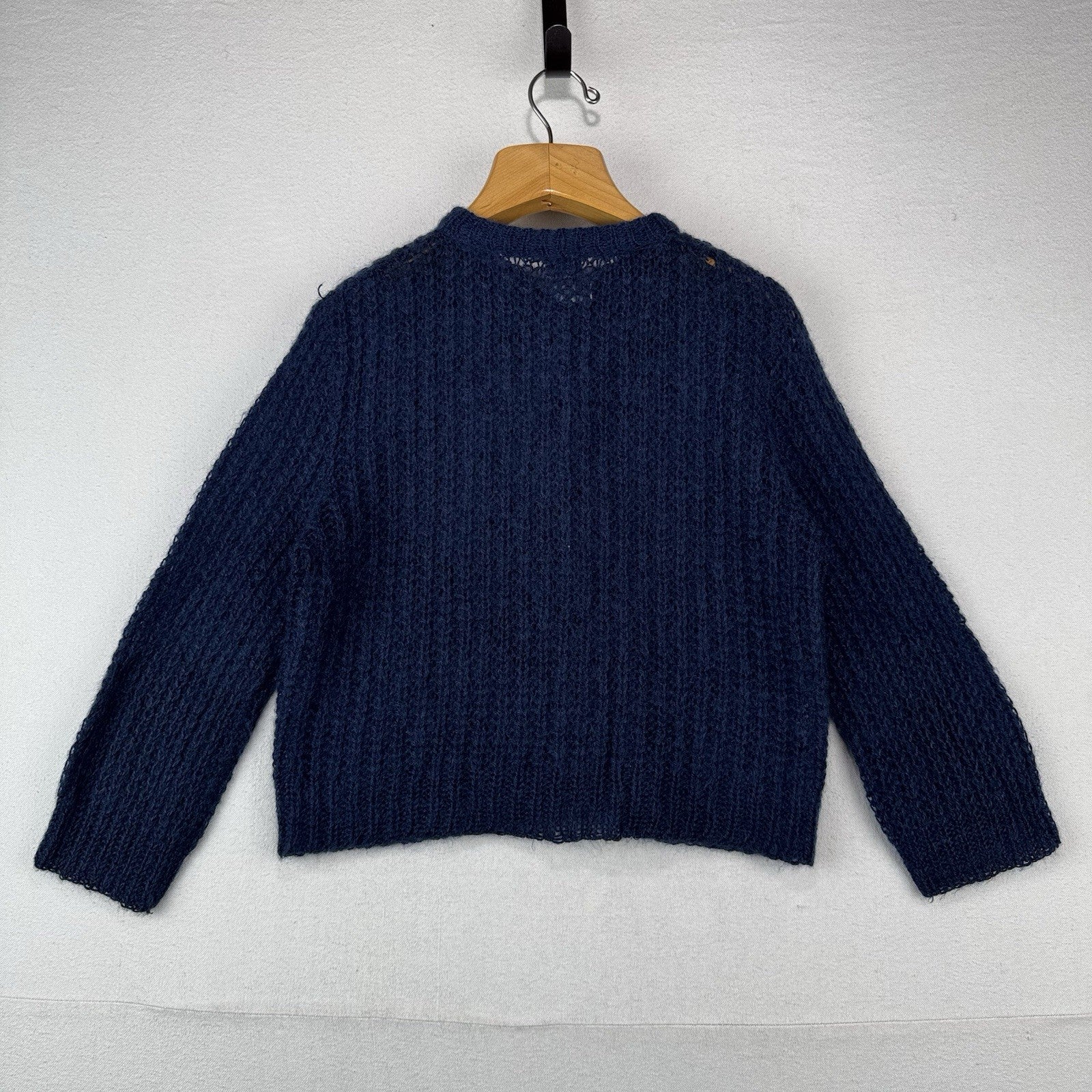 60’s Vintage Evan-Picone Women’s Small Mohair Cardigan Sweater Fuzzy 20x21