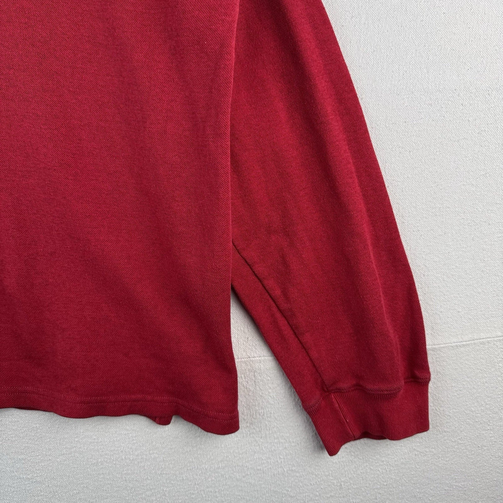 90s Vtg Ralph Lauren Polo Sport Red Turtleneck Spellout Sweater Mens XL Made USA