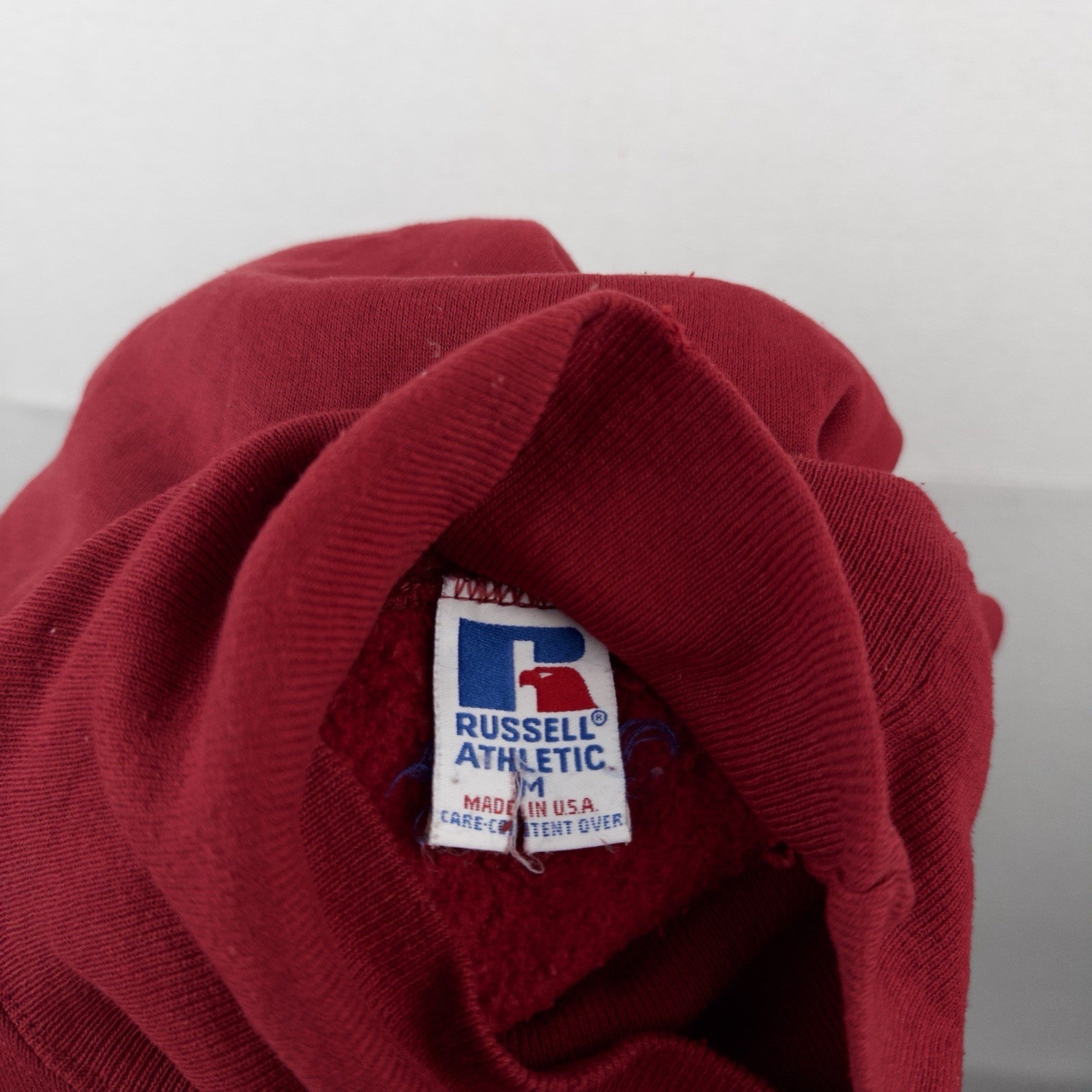 90’s Vtg Russell Athletic USA Made Turtle Neck Sweatshirt Men’s M Red