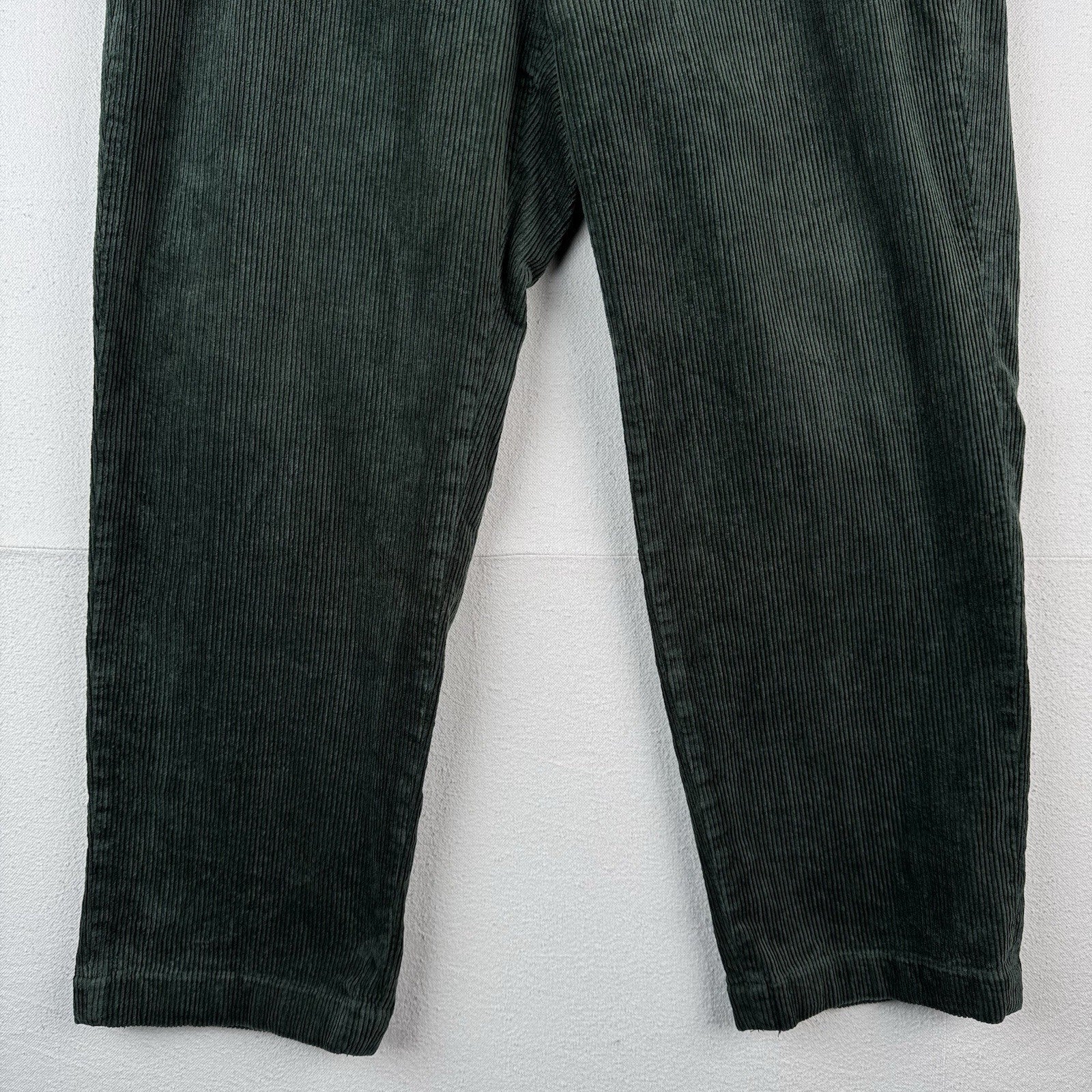 Brooks Brothers Clark Corduroy Green Pants Men’s Fits 36x27 Flat Front Stretch