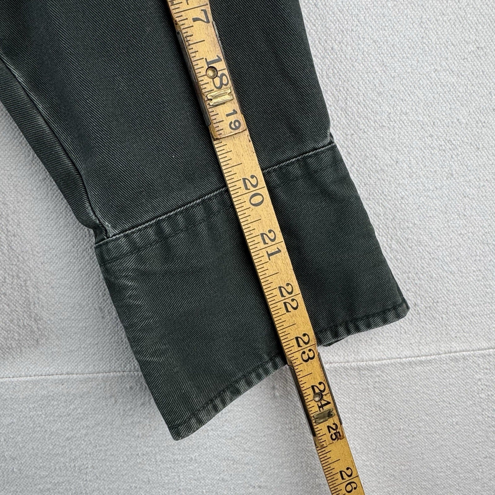 Vintage Wrangler Western Thick Twill Dark Green Pearl Snap Shirt Mens M