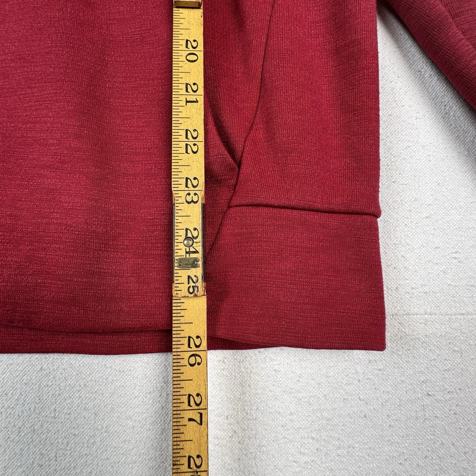 Nike Sportswear Optic Crew Pullover Sweatshirt Men’s Small Red 928465-677 Pocket