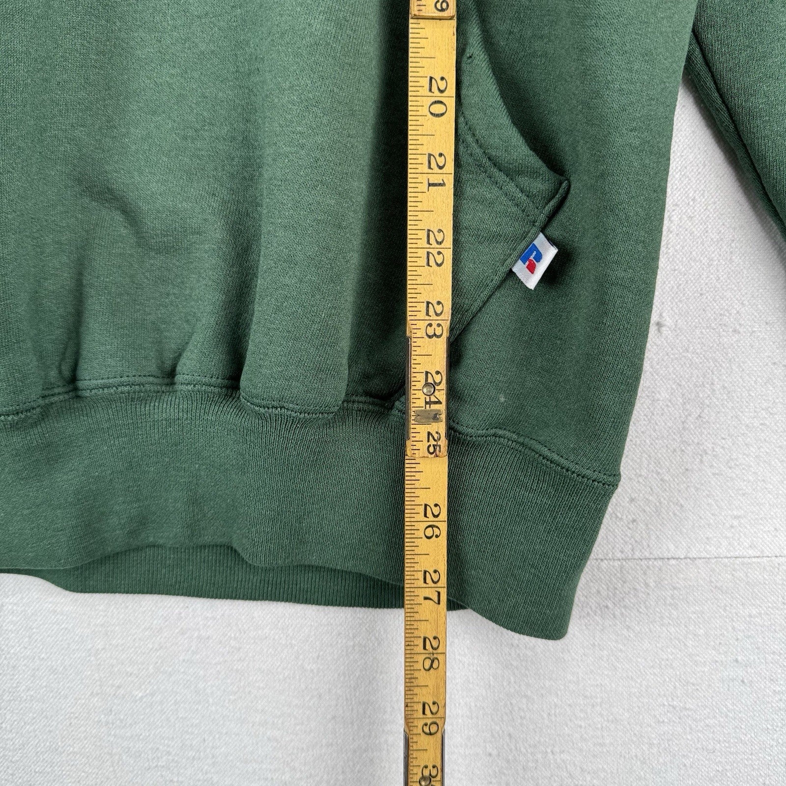90’s Vtg Ponchatoula Greenwave Men’s M Hoodie Sweatshirt Green *Sunfaded
