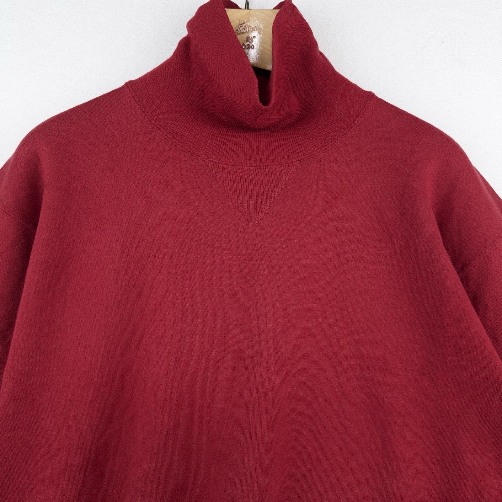 90’s Vtg Russell Athletic USA Made Turtle Neck Sweatshirt Men’s M Red
