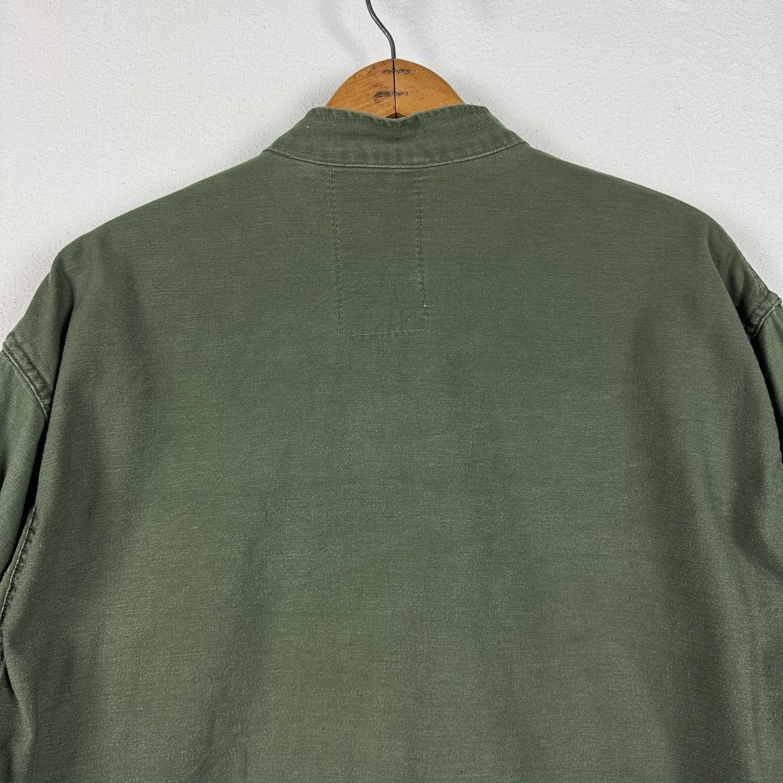 70s US Military Liner Shirt Chemical Protective Button Shirt Large 8415009008249