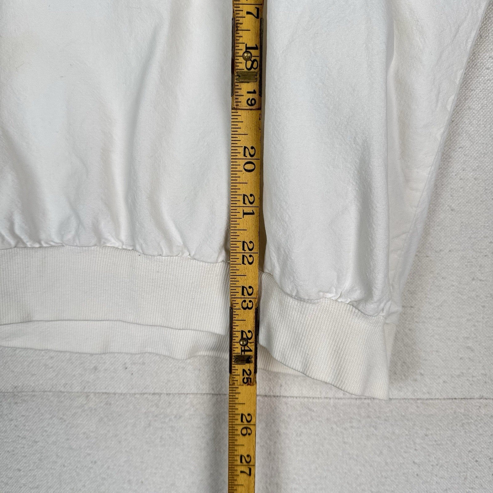 Vintage 80s /90s Aspen Mountain Snow Pullover White Embroidered Made In USA