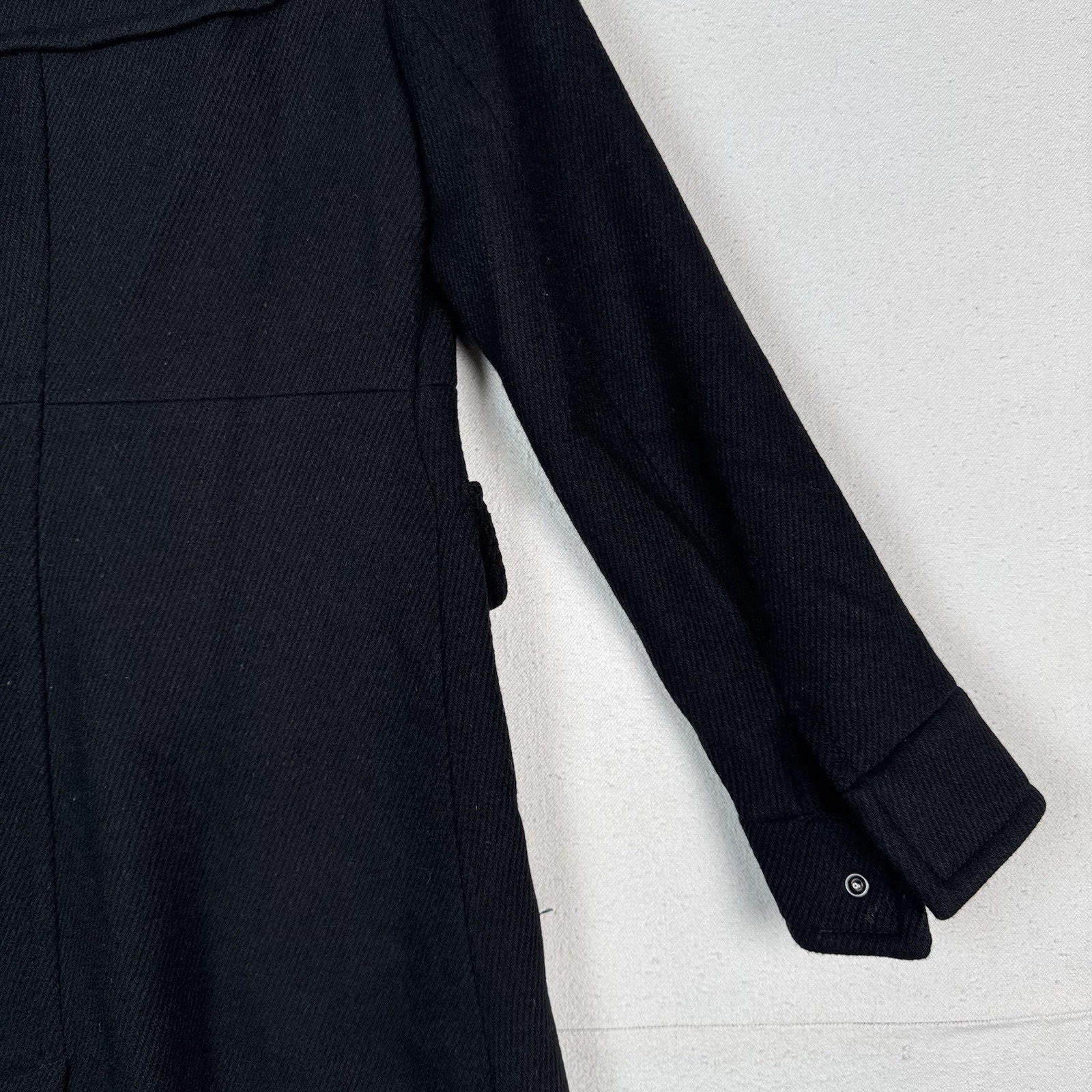 Banana Republic Women’s XS Black Wool Blazer Coat Snap Closure Tailored