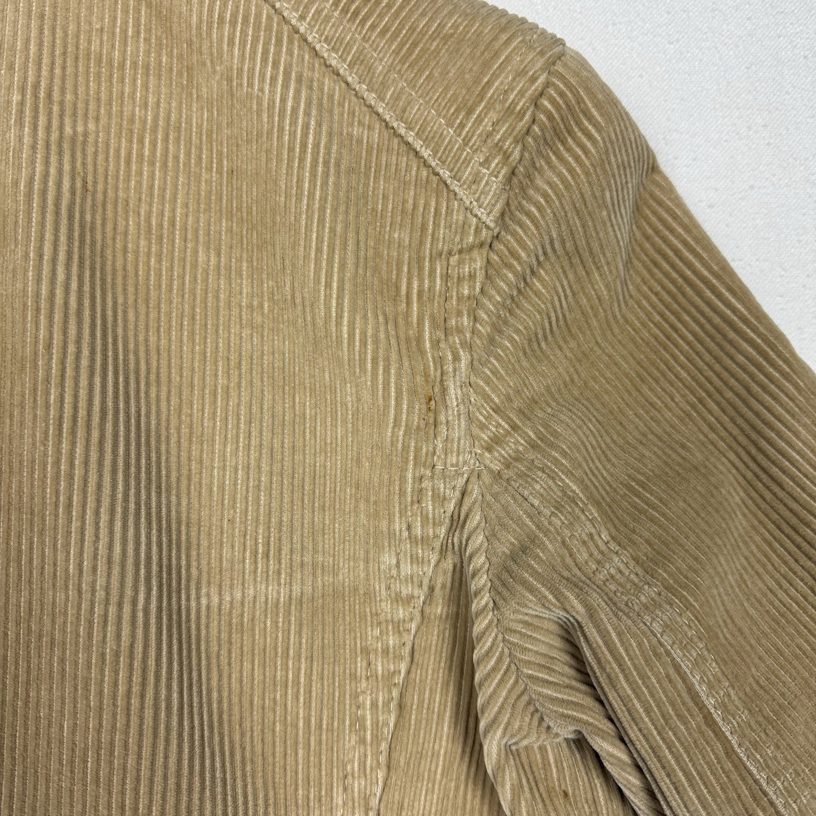 Gap Coat Jacket Womens S Double Breasted Corduroy Tan Beige