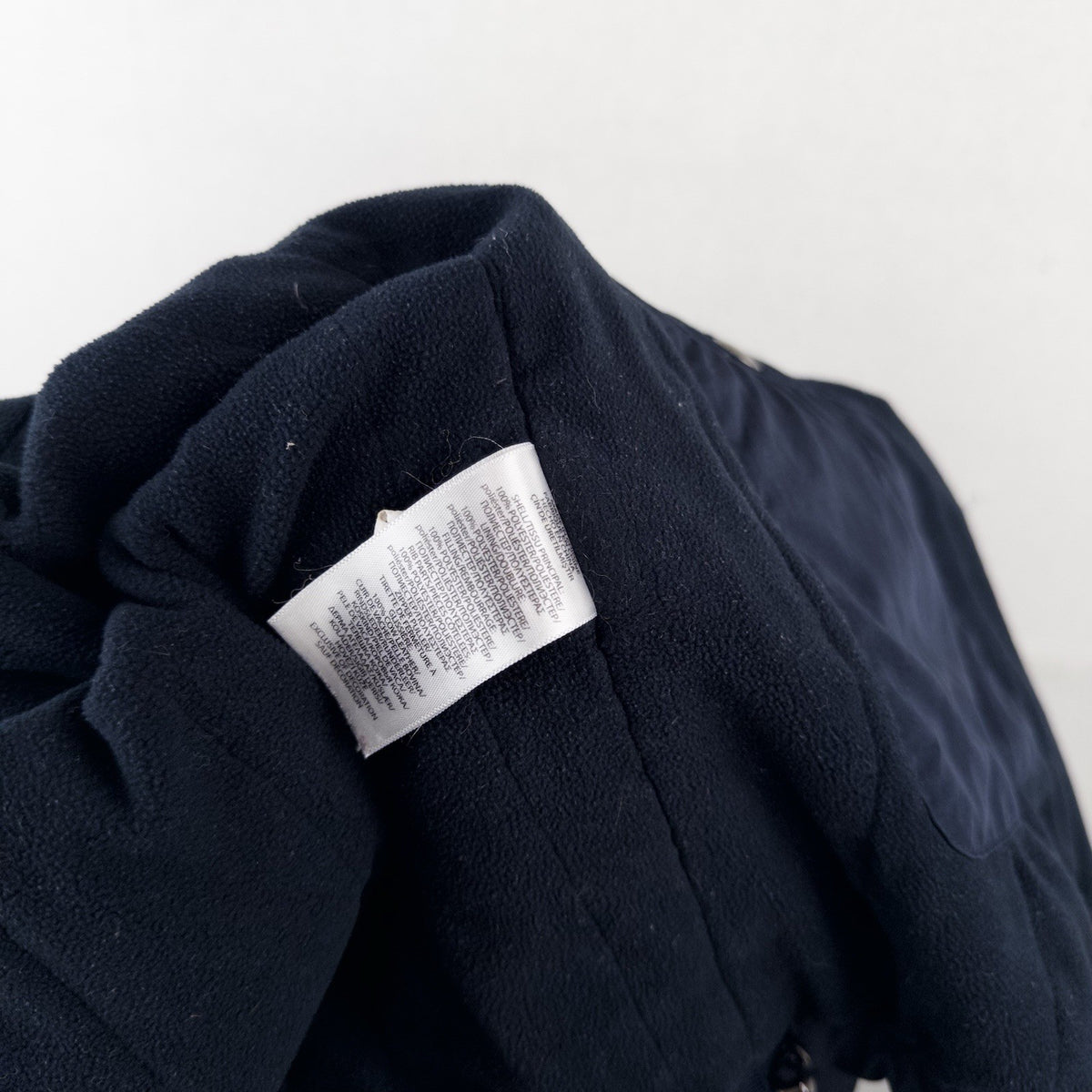 Polo By Ralph Lauren Men’s M Fleece Lined Hooded Nylon Jacket Navy Blue *Read