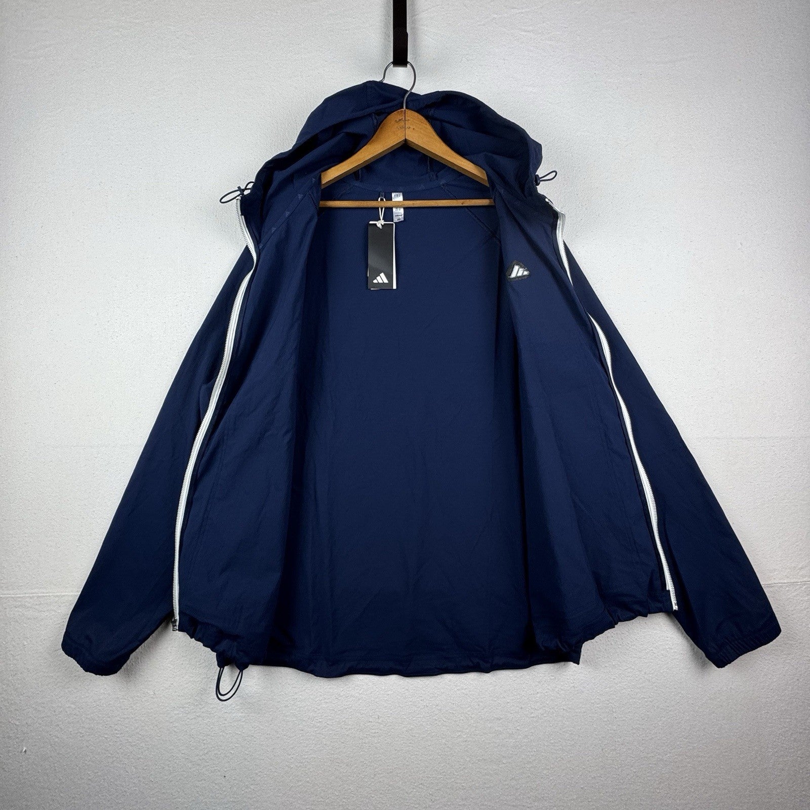 NWT Adidas Go-To Utility DWR Nylon Jacket Collegiate Navy Blue Men’s XL