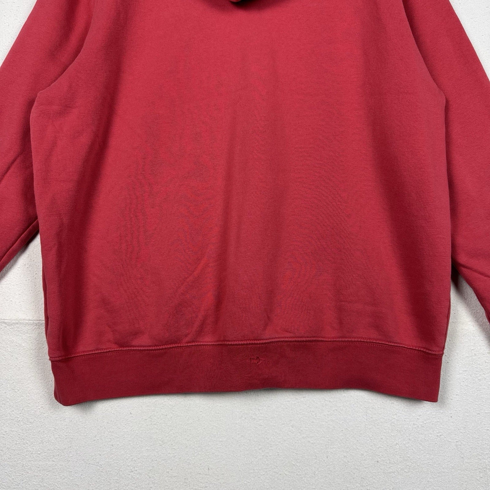 Gap Soft Fleece Track Logo California Hoodie Sweatshirt Red Men’s XL Distressed