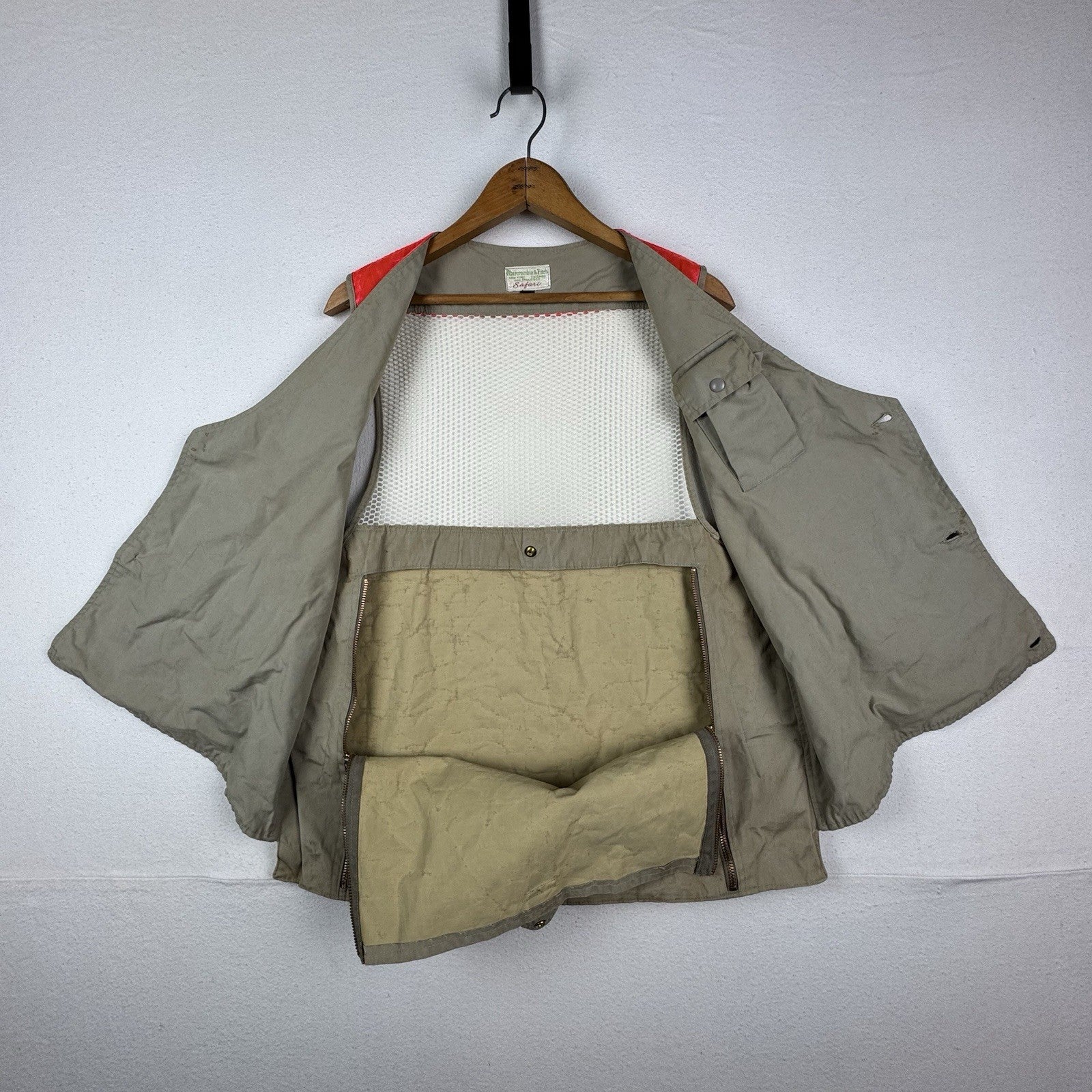 Vintage 60/70's Abercrombie and Fitch Safari Hunting Vest Made In USA