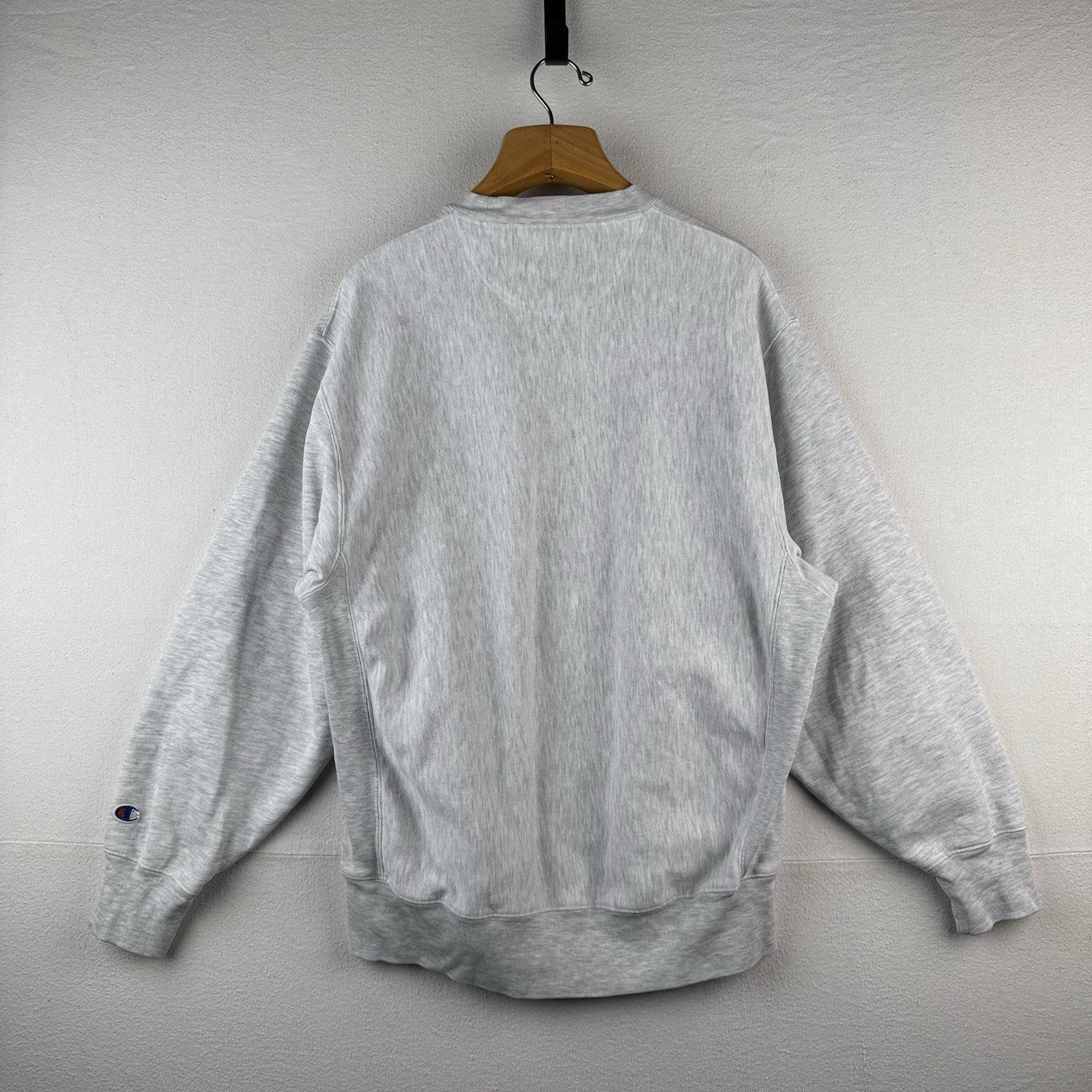 Vintage Champion Xavier Reverse Weave Crewneck Gray Sweatshirt Unisex Large