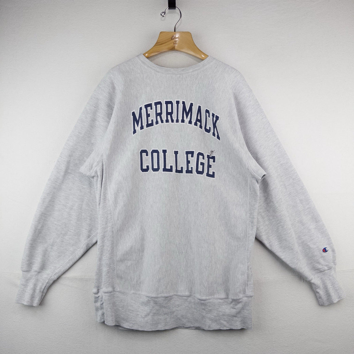 90’s Vtg Merrimack Champion Reverse Weave Sweatshirt XL Crewneck Grey *Read