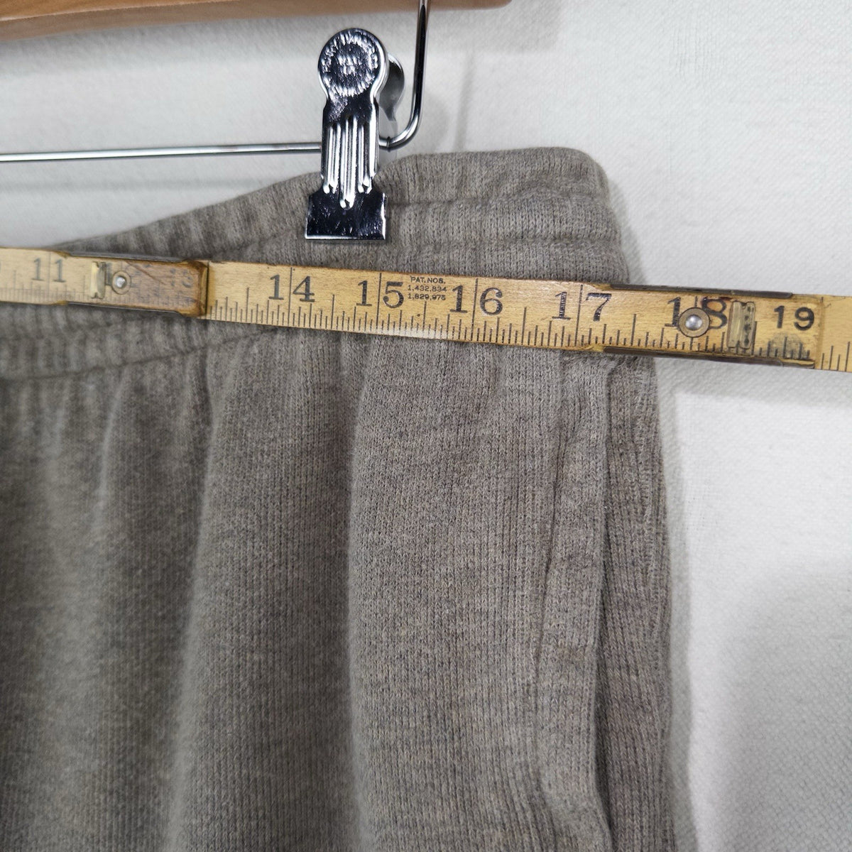 Polo Ralph Lauren Men’s L Fleece Lounge Sweatpants Heather Tan Straight Leg 9”