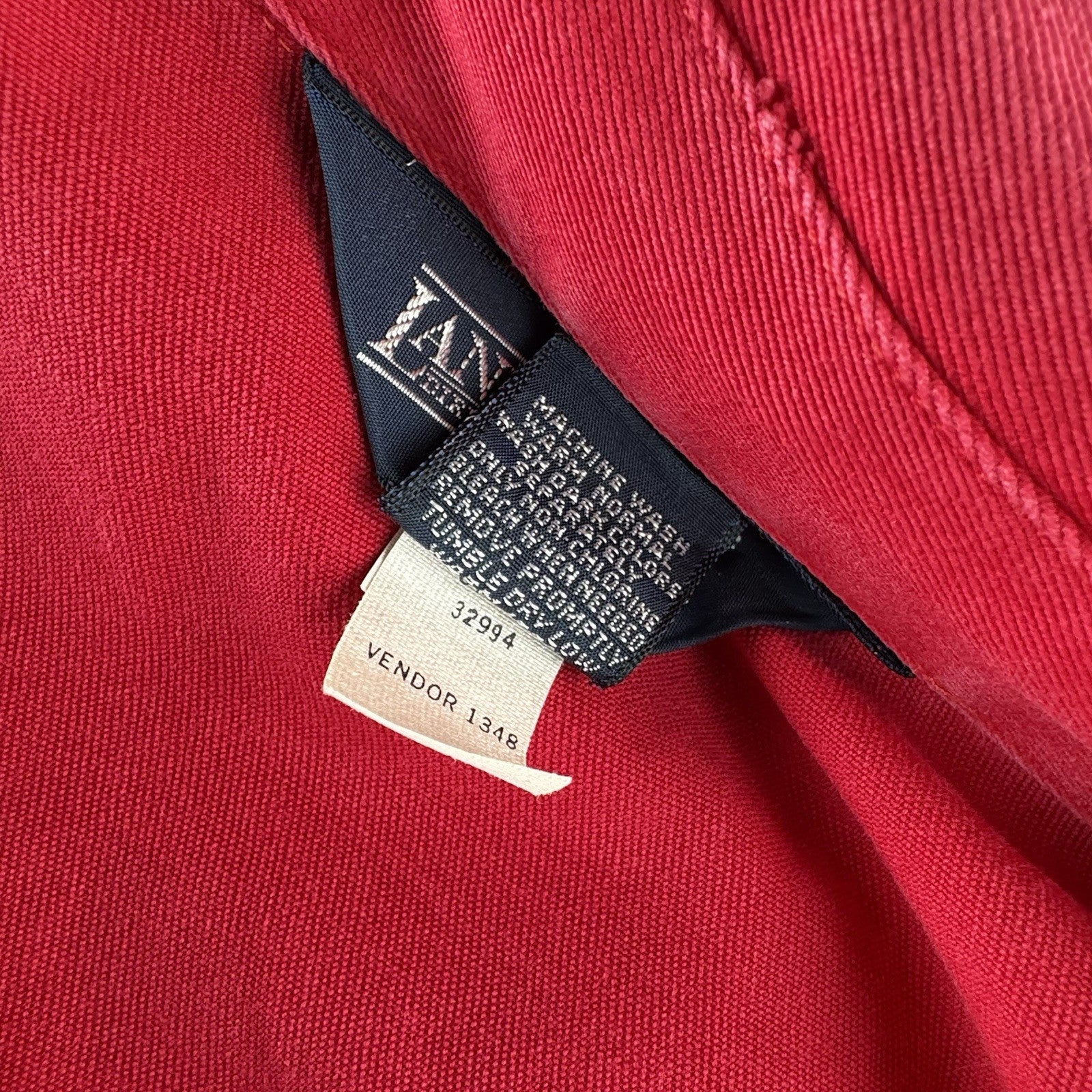 Vtg Lands End Harrington Jacket Faded Pink Red Boxy ‘78 Rose Parade Patch Large