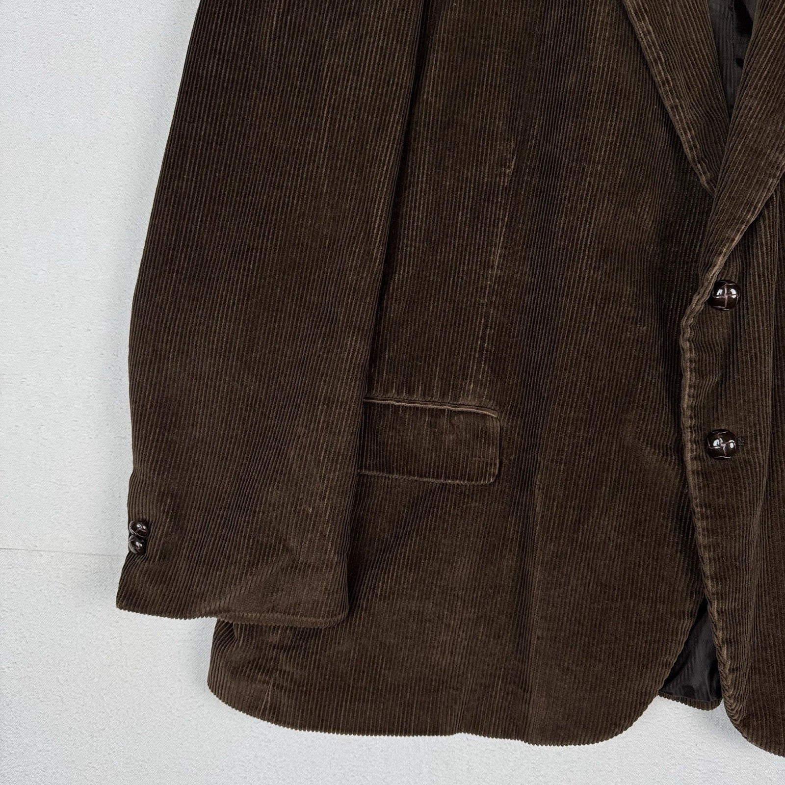 New England Collection Men's Brown Corduroy 2-Button Blazer Size 48R