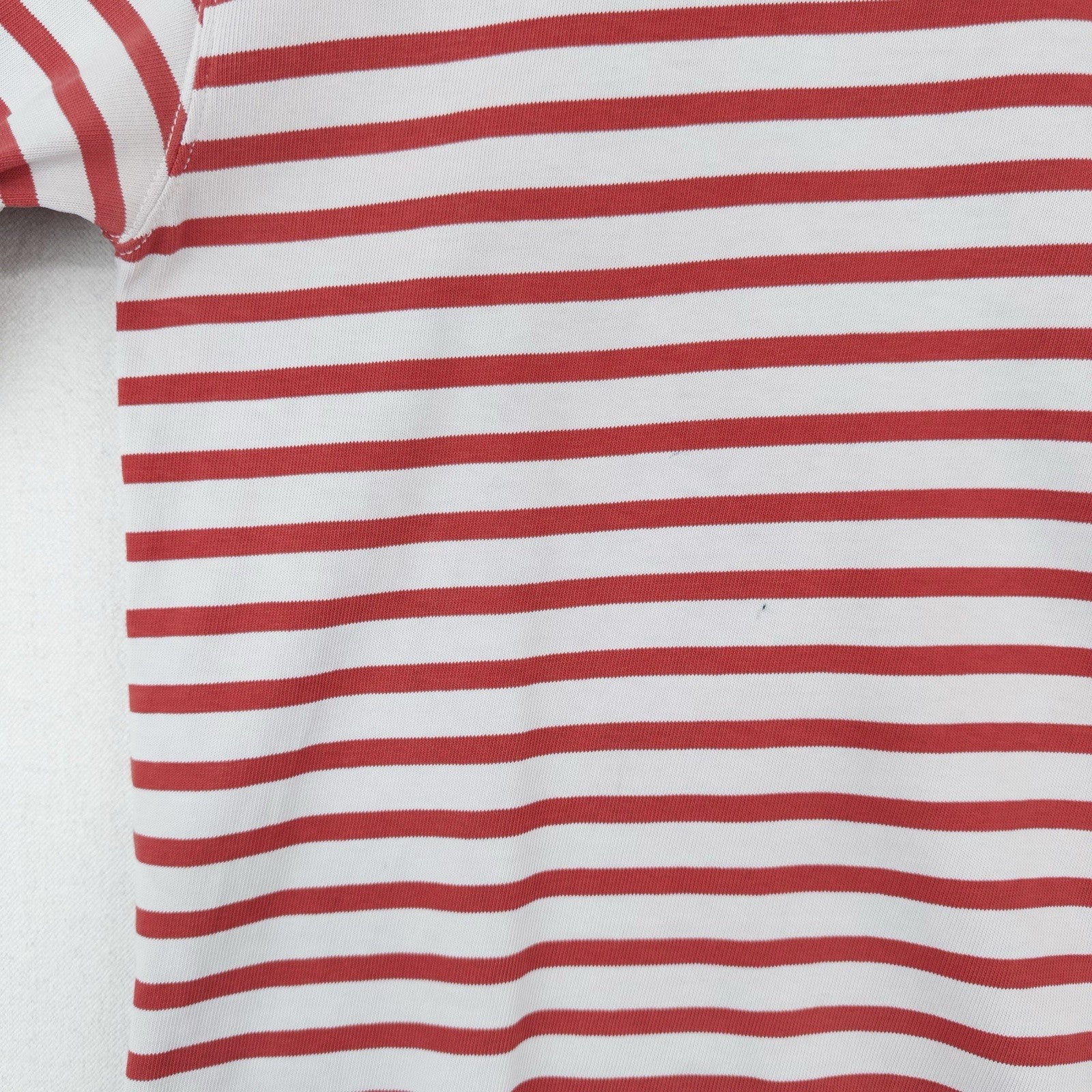 Polo Ralph Lauren Women’s S Breton Stripe Shirt Red White Boat Neck Nautical