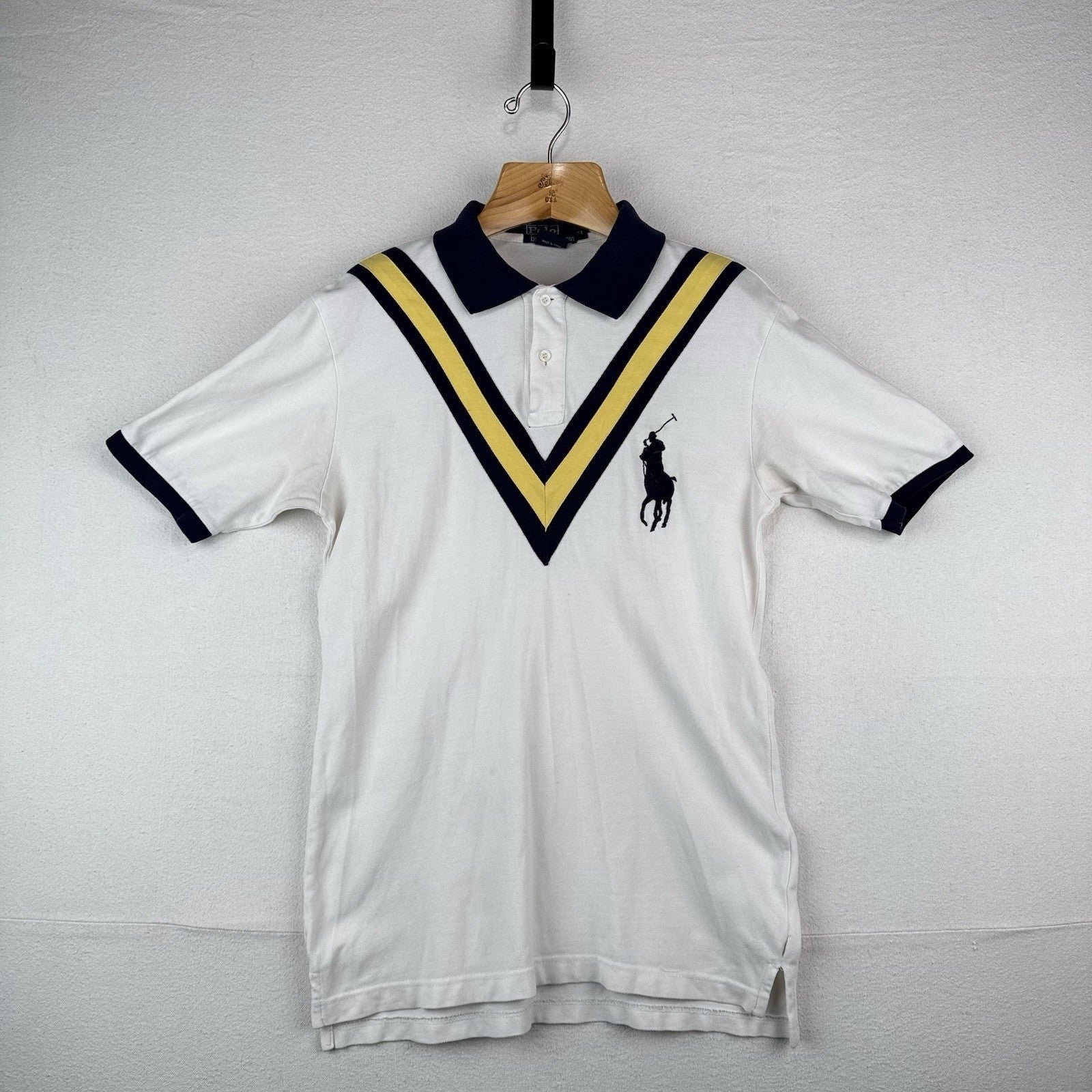 Polo Ralph Lauren Circa 2010 Custom Fit Cotton Mesh Cricket Polo Shirt Size M