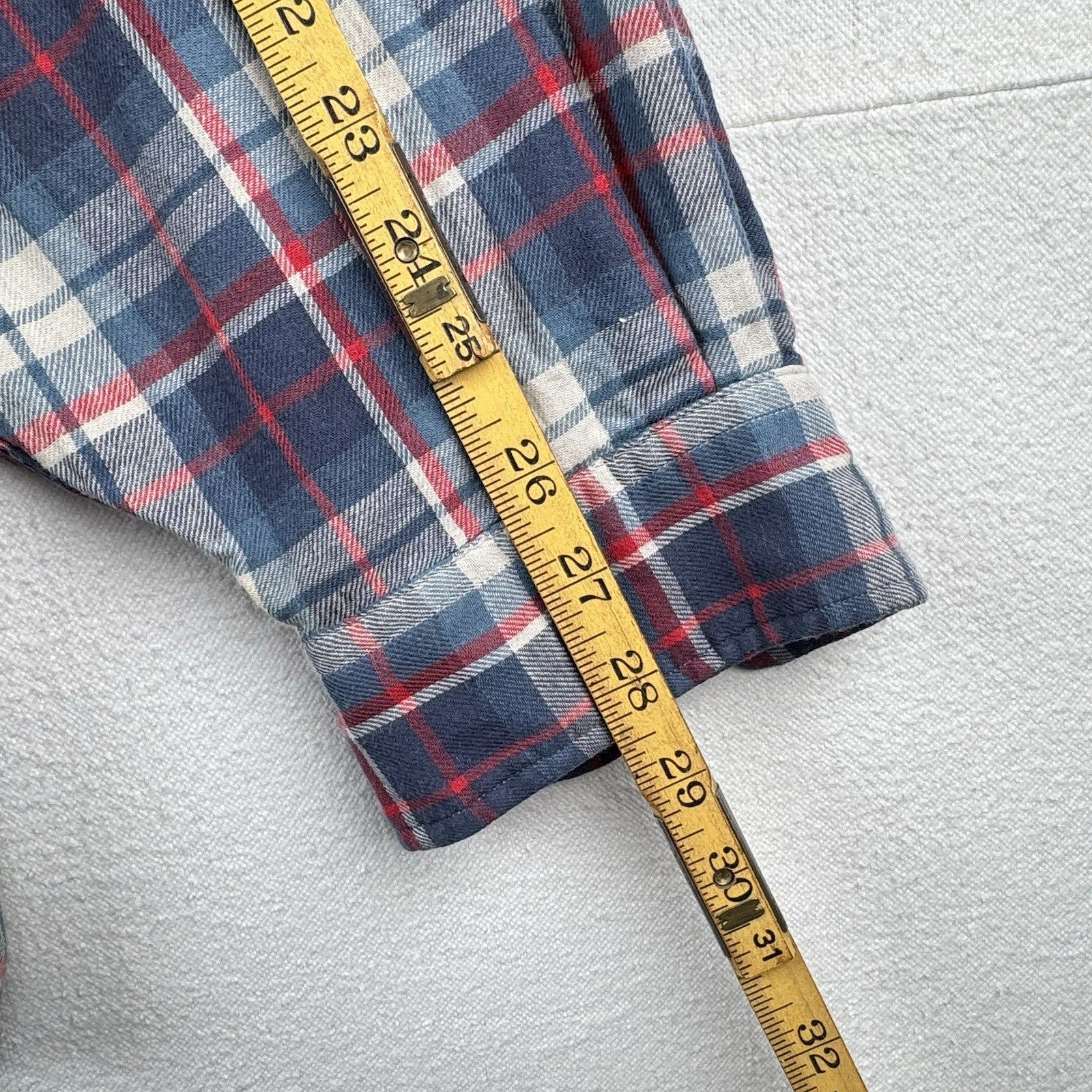 Polo Ralph Lauren Shadow Plaid Flannel Chambray Lined Button Up Classic Fit 4XB
