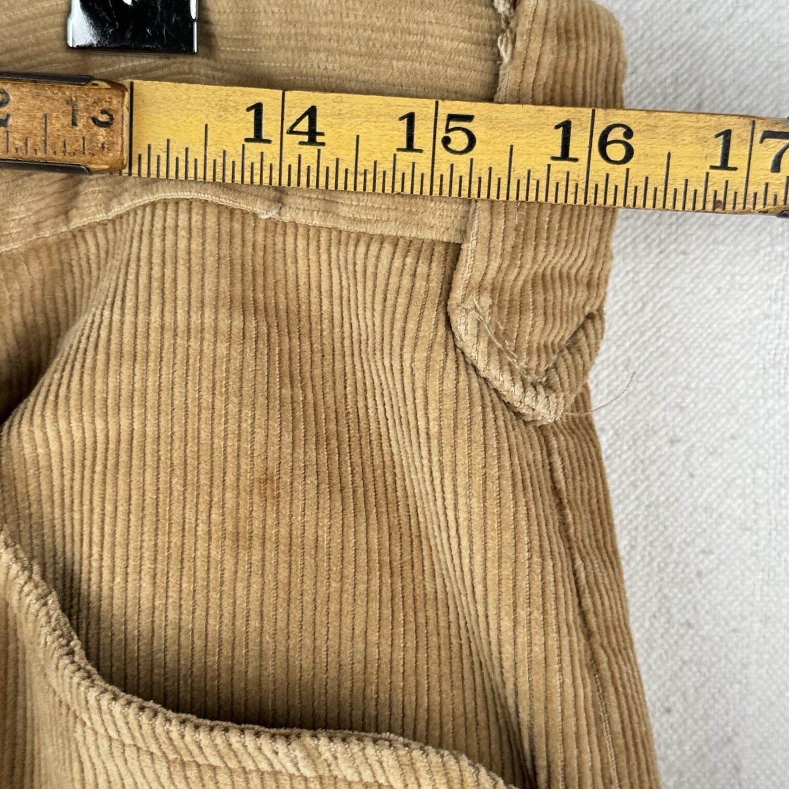 70's Vtg Wrangler Corduroy Pants Men's 34 (Fits32x36) Tan Bootcut Western USA