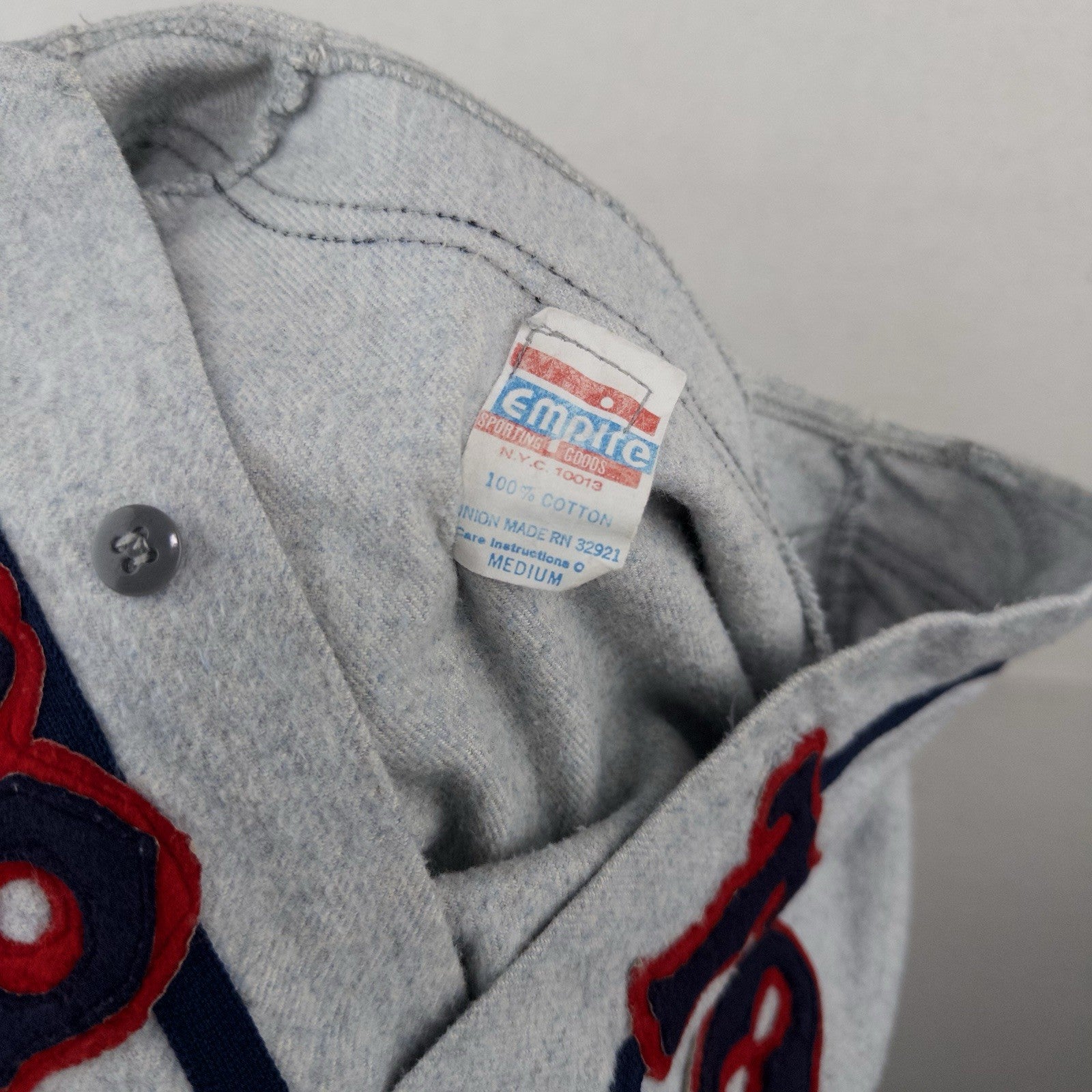 80’s Vtg Boston Red Sox Flannel Road Baseball Jersey Empire Sporting Goods