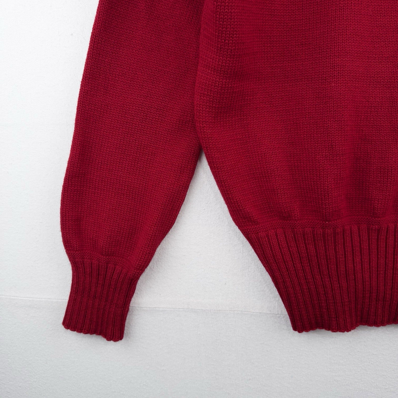 40’s Vintage Milwaukee Sporting Goods Wool V Neck Sweater Red 38