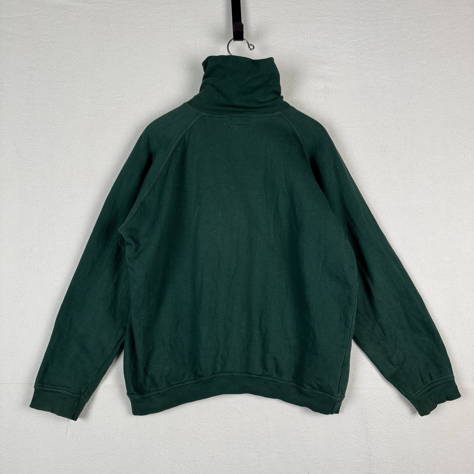 Vintage 80s Polo Ralph Lauren Men’s L Mock-neck Sweatshirt Green Made In USA
