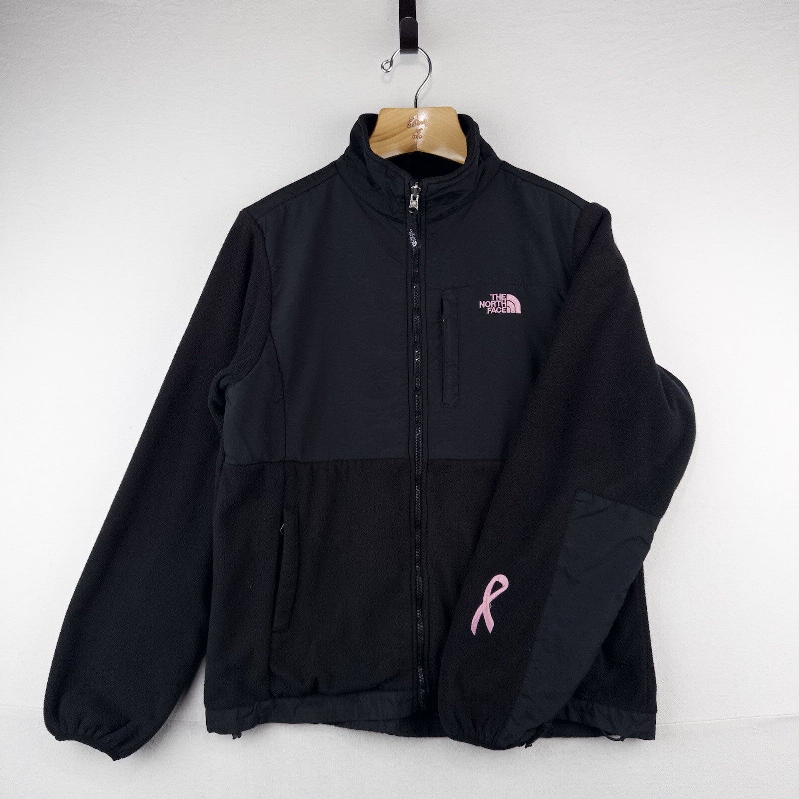 The North Face Women’s 2XL Black Denali Jacket Polartec Breast Cancer Awareness