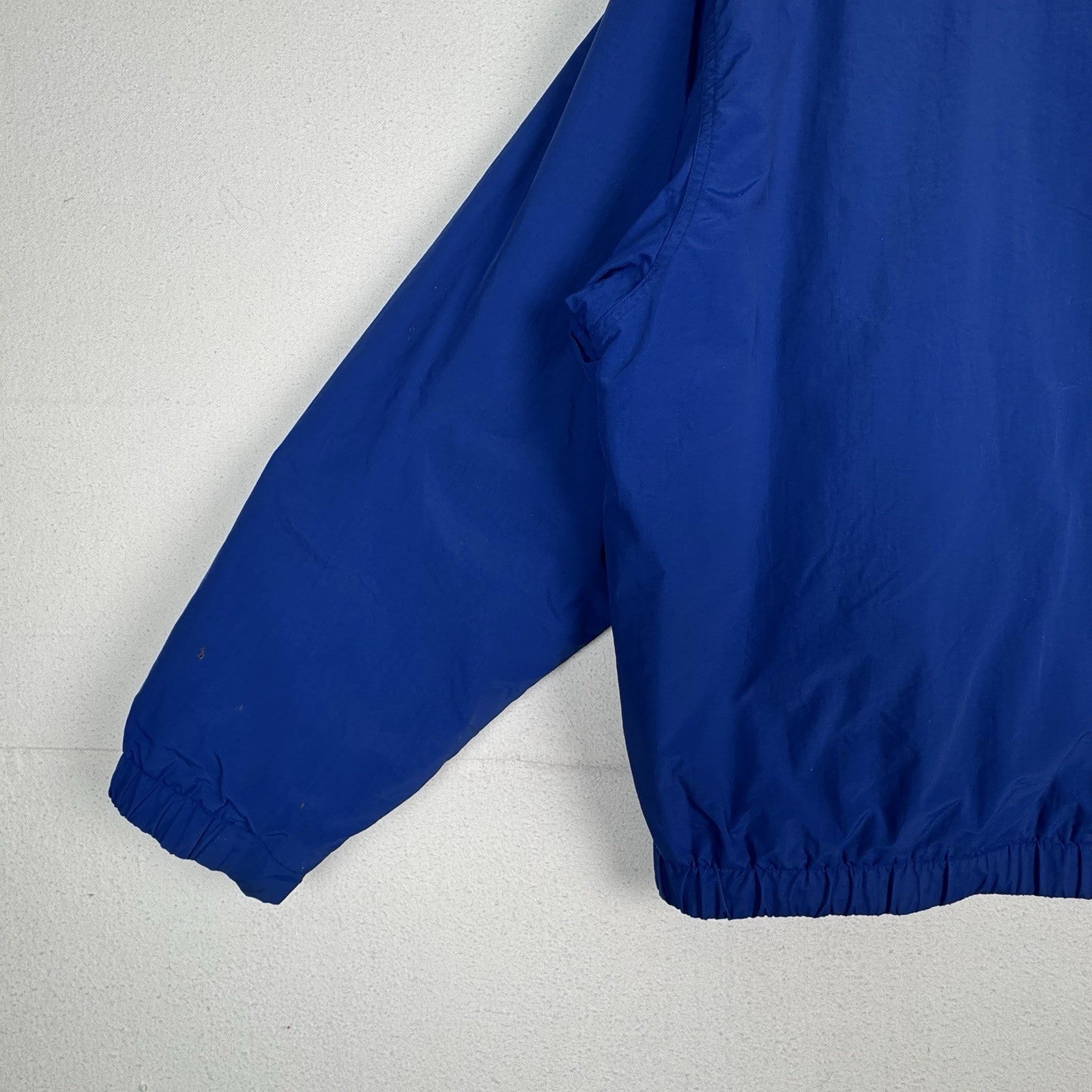 Vintage Eddie Bauer Men’s Polartec Blue Nylon Insulated Windbreaker Jacket *Read
