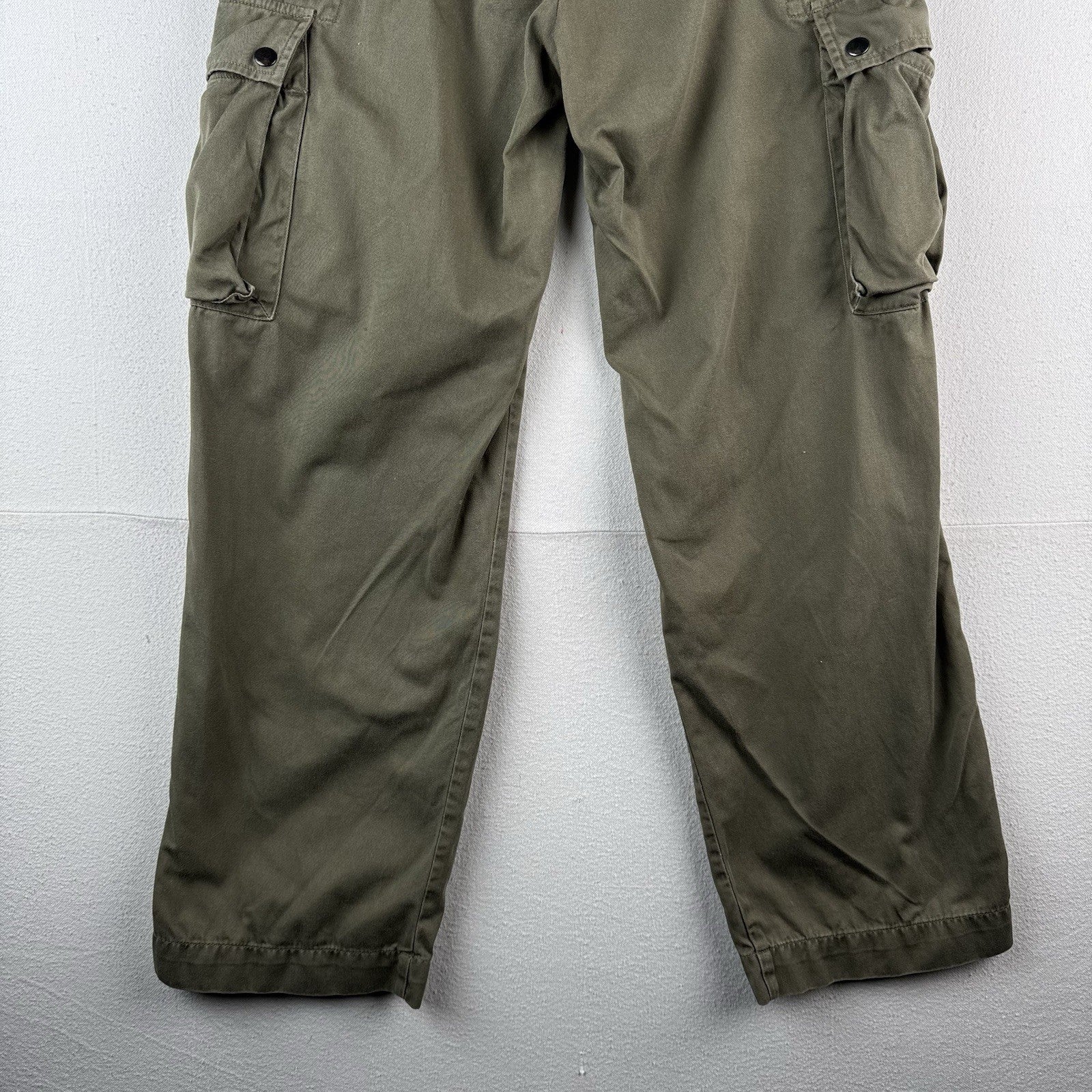 90’s Vintage Polo Ralph Lauren Boy’s 18 Cotton Khaki Cargo Tactical Pants Green