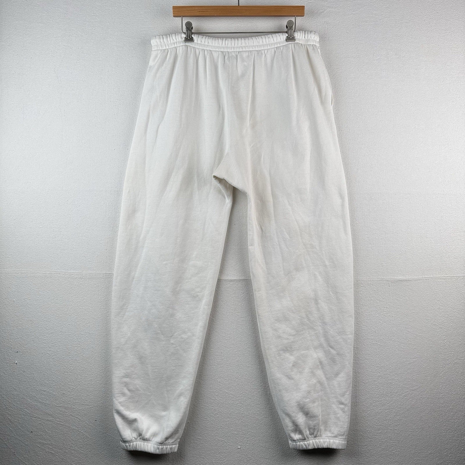 90's Vintage Polo Ralph Lauren Men's XL White Gusset Sweatpants Relaxed Fit