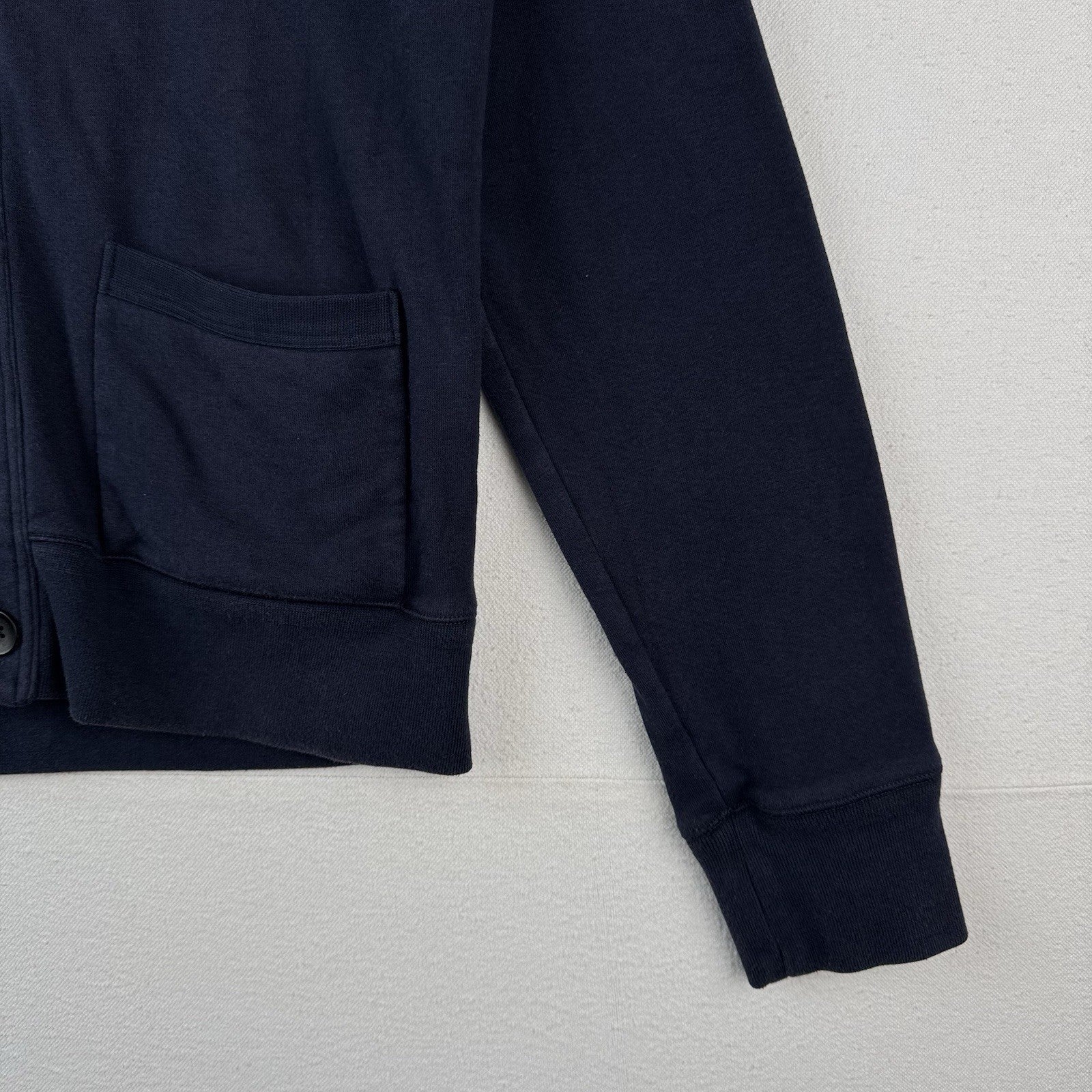 Polo Ralph Lauren Sweater Men’s Small Blue Solid Button Cardigan Shawl College