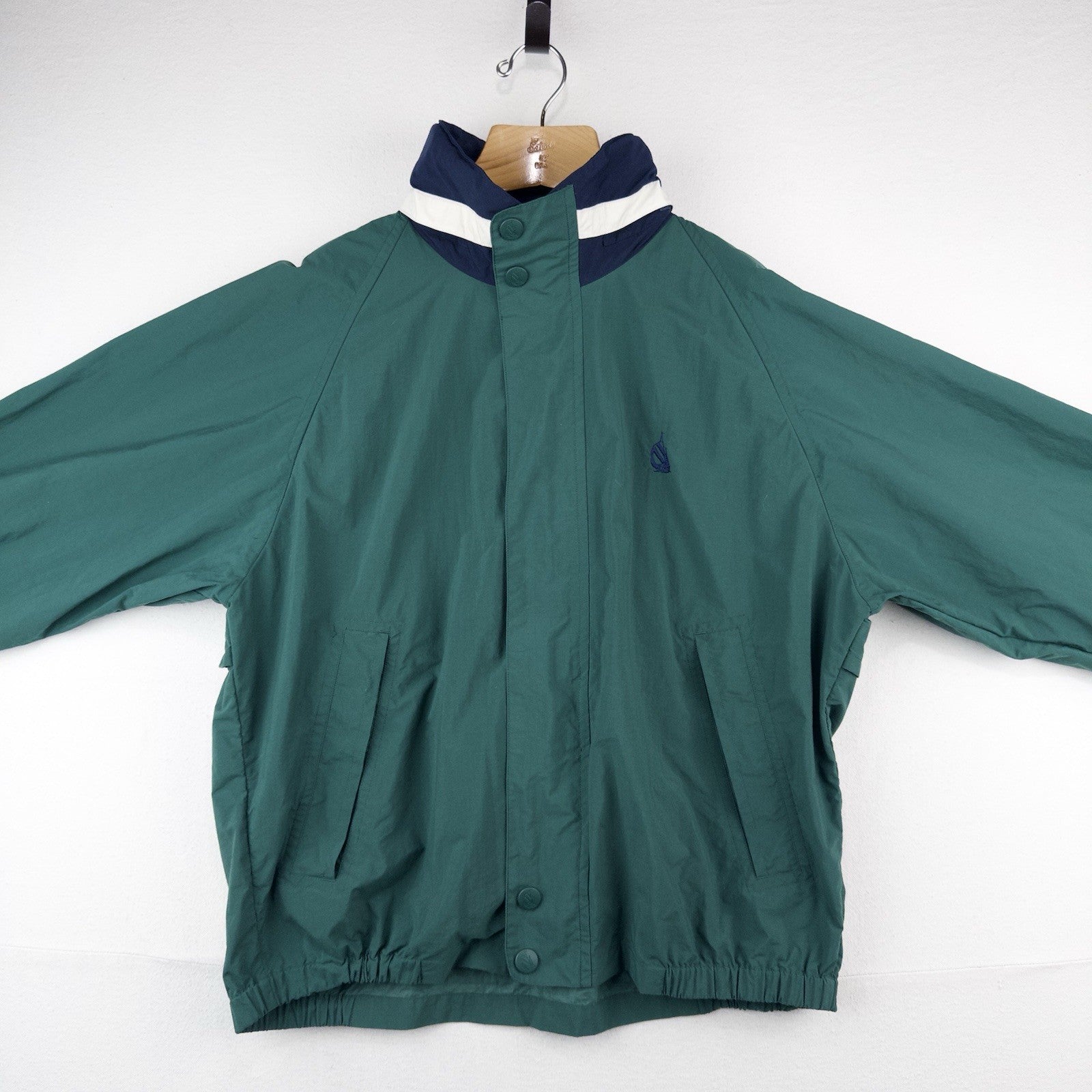 90’s Vtg Nautica Men’s 2 Piece Windbreaker TrackSuit Lined Blue Jacket L/Pants M