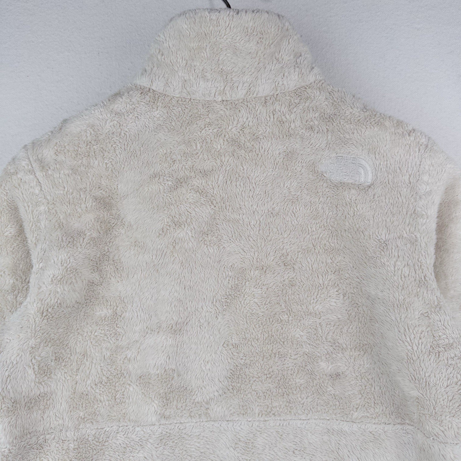 The North Face Osito Girl’s Large (14-16) Soft Zip Jacket Ivory White