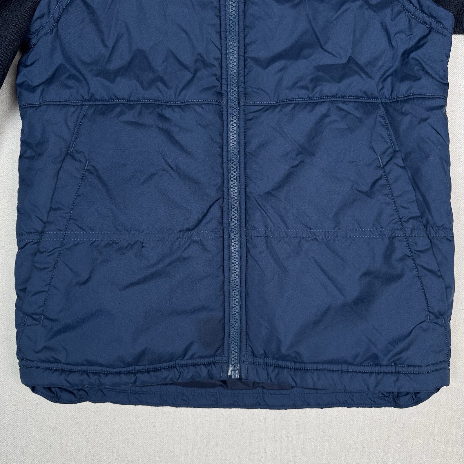 The North Face Gordon Lyons Navy Blue Varsity Winter Vest Boy’s M (10/12) *Read