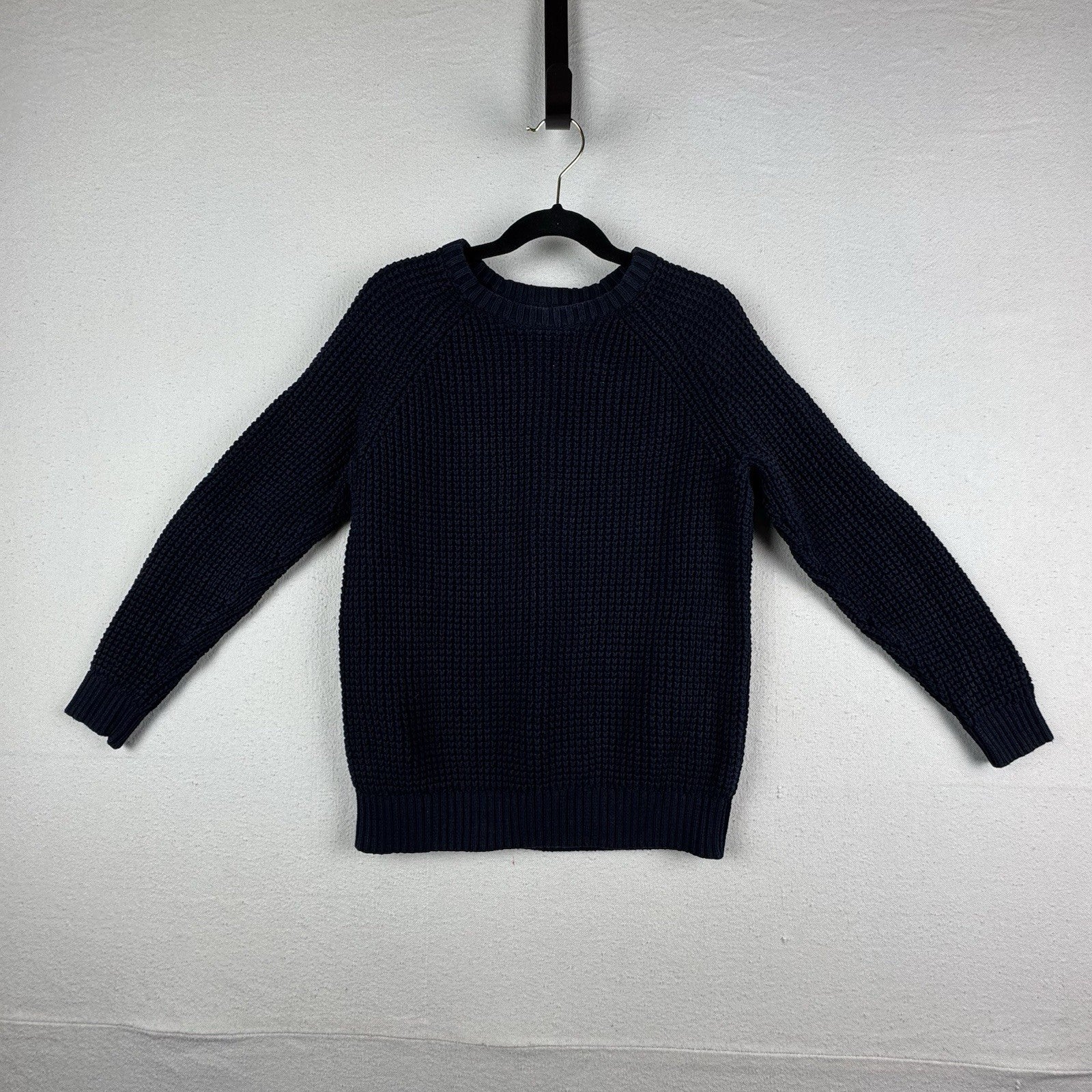 Old Navy Boys Cozy Waffle-Textured Crew-Neck Knit Sweater Youth Medium (8)